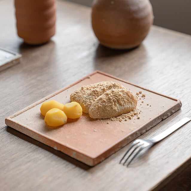 Shigarakiyaki Rectangle Flat Plate