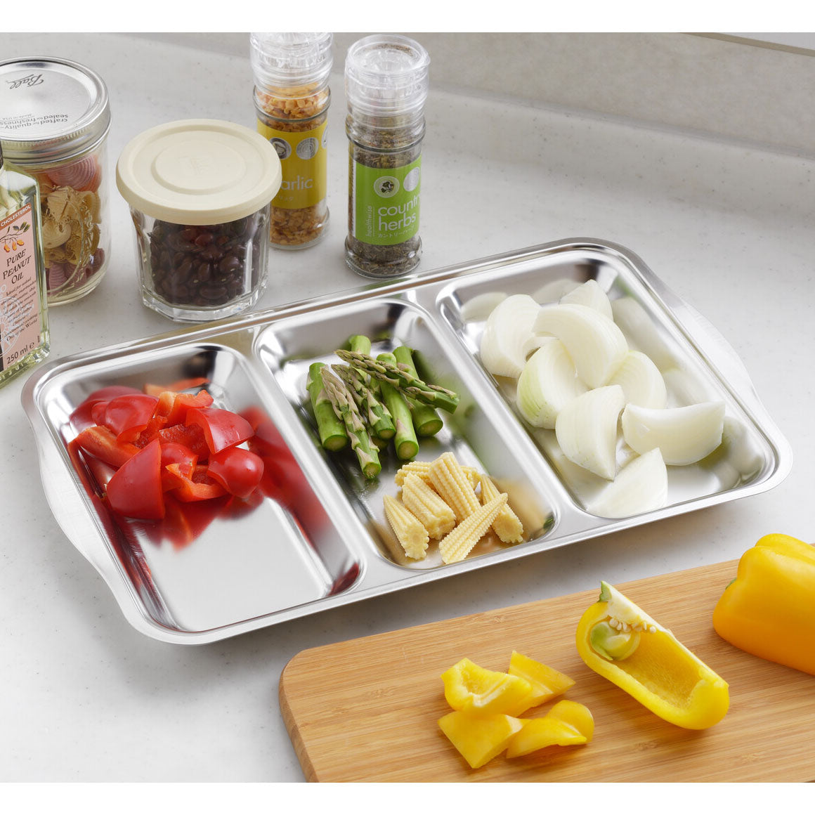 Stainless Steel 3-row Tray