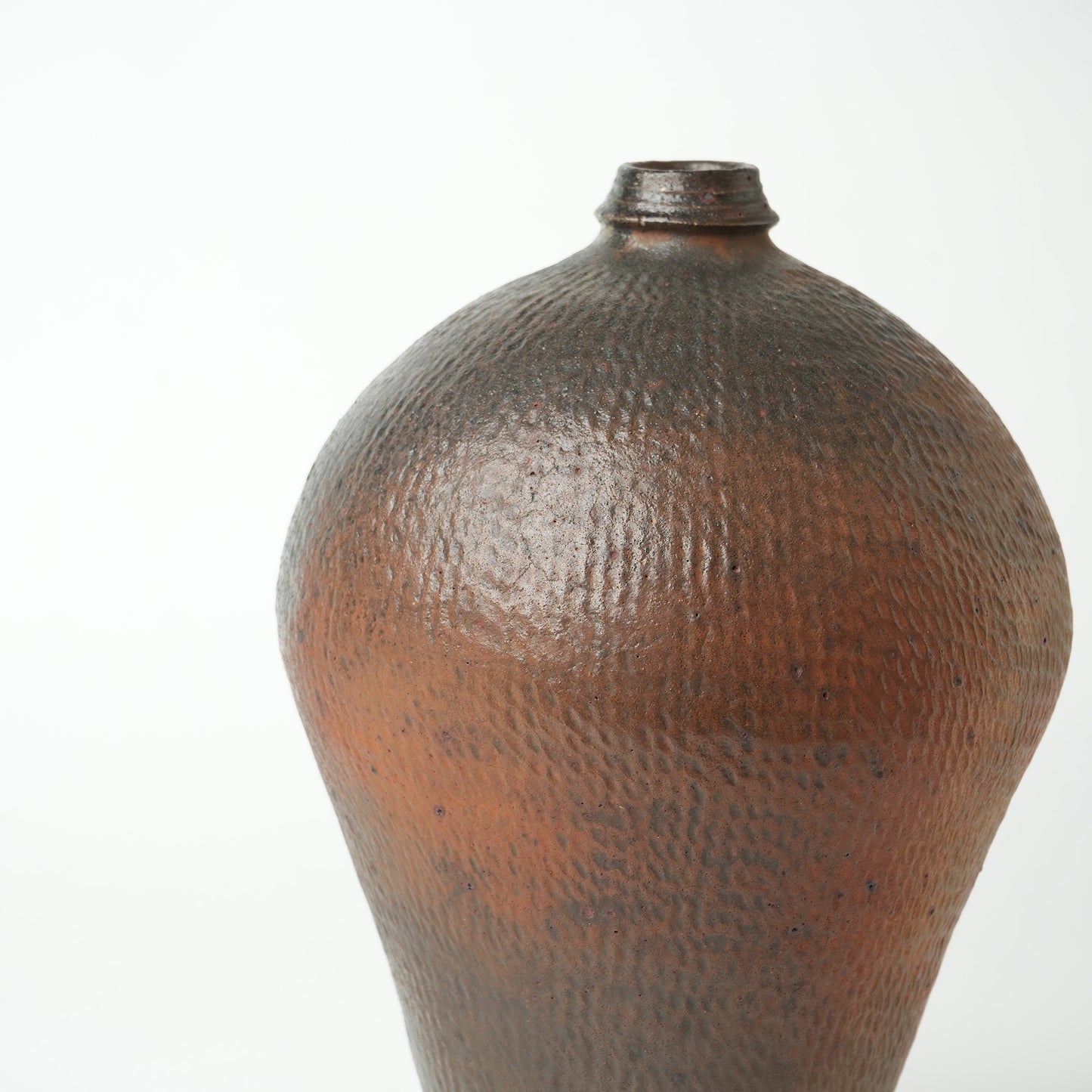 Keiji Tanaka Meiping Flower Vase Nanban Woodfired