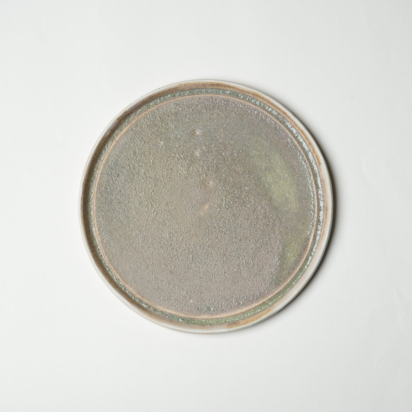 Yusuke Wakasa Round Plate Natural Ash Glaze