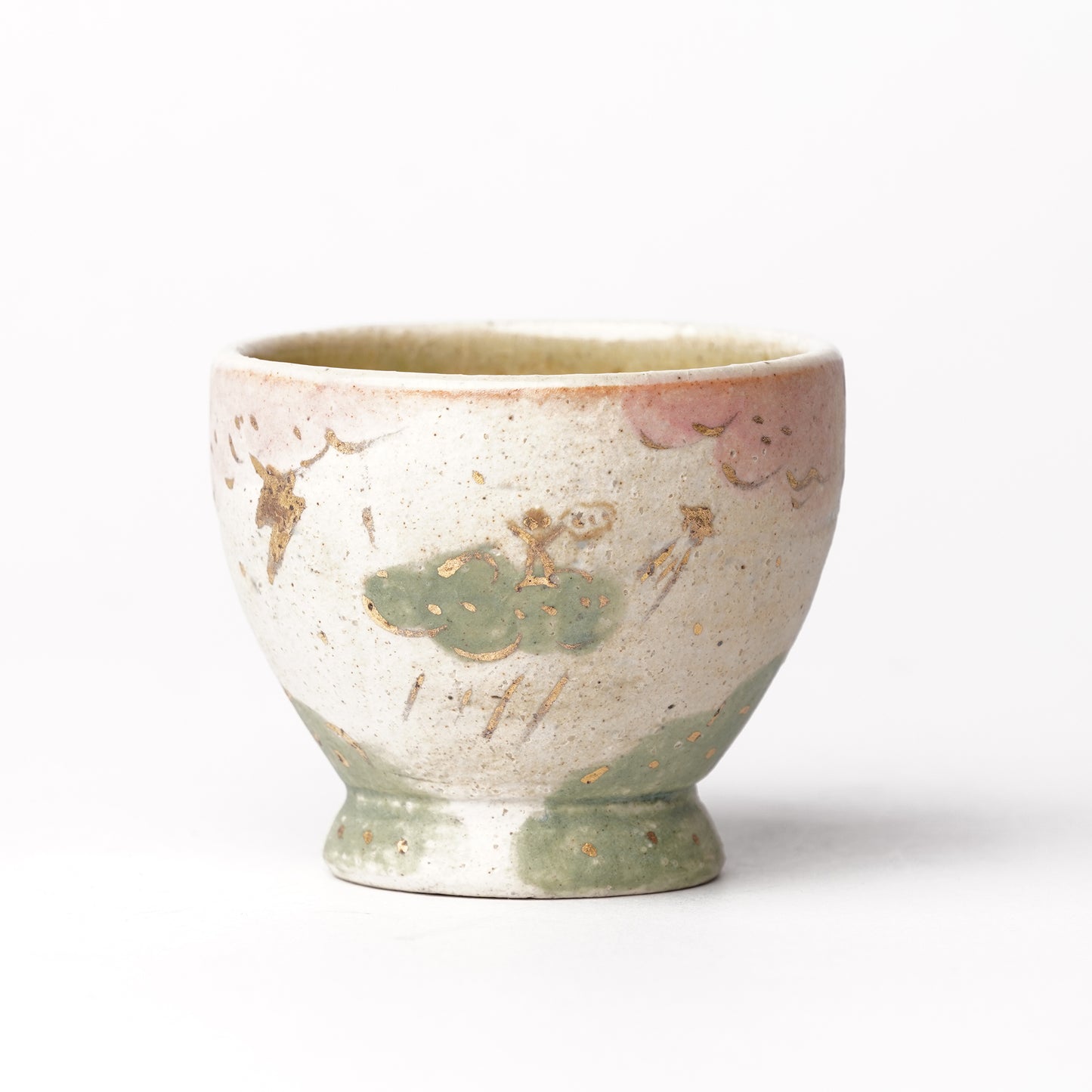 Izumi Sakai Guinomi Sake Cup with gold