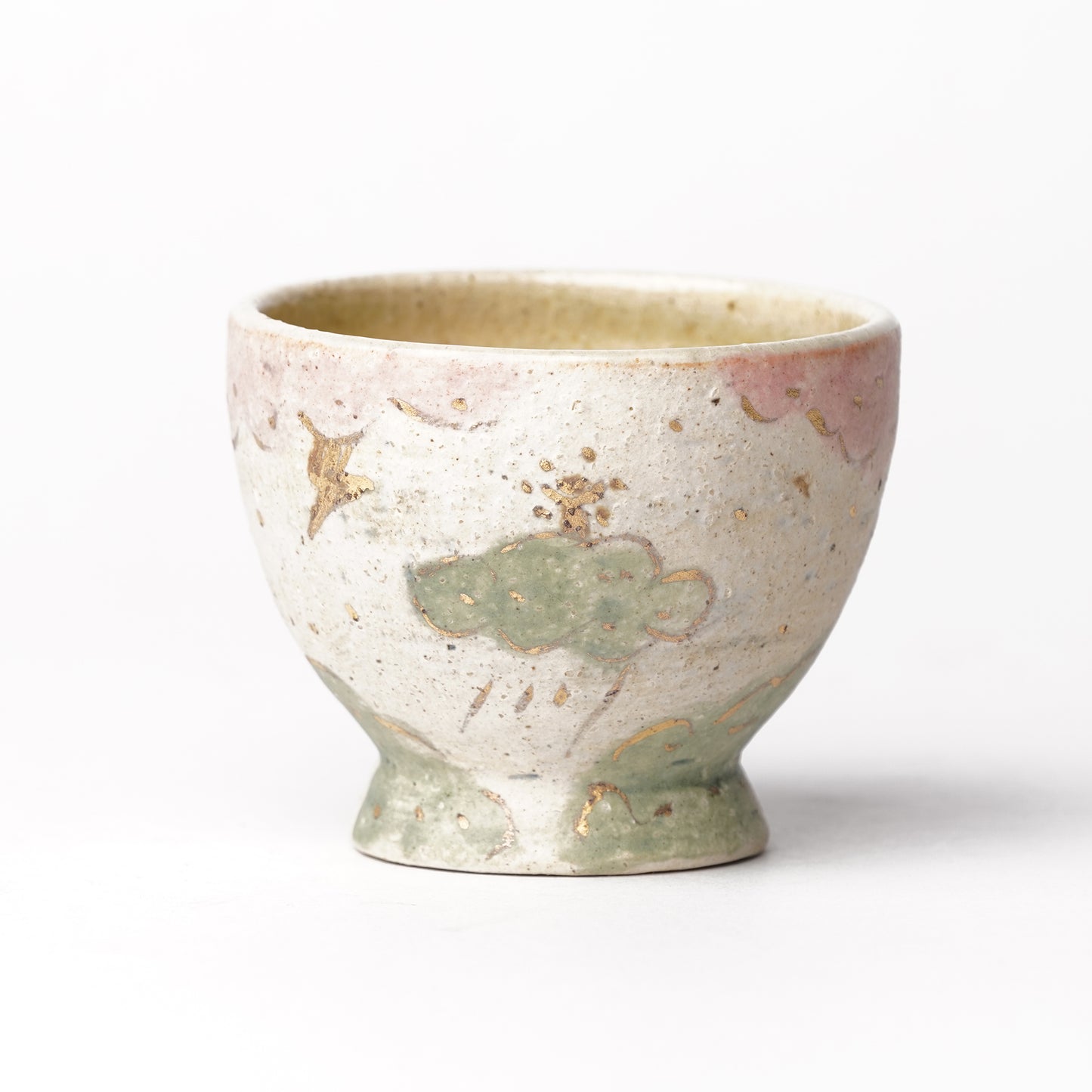 Izumi Sakai Guinomi Sake Cup with gold
