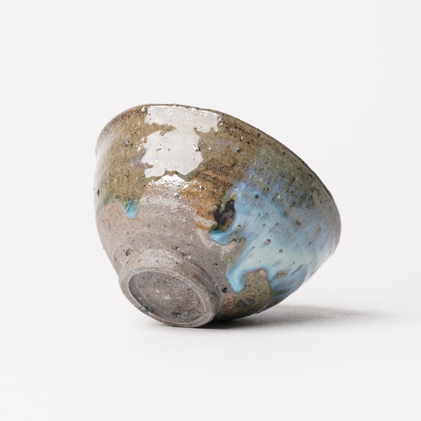 Takeryo Kawaguchi Chawan Rice Bowl Ash Glaze