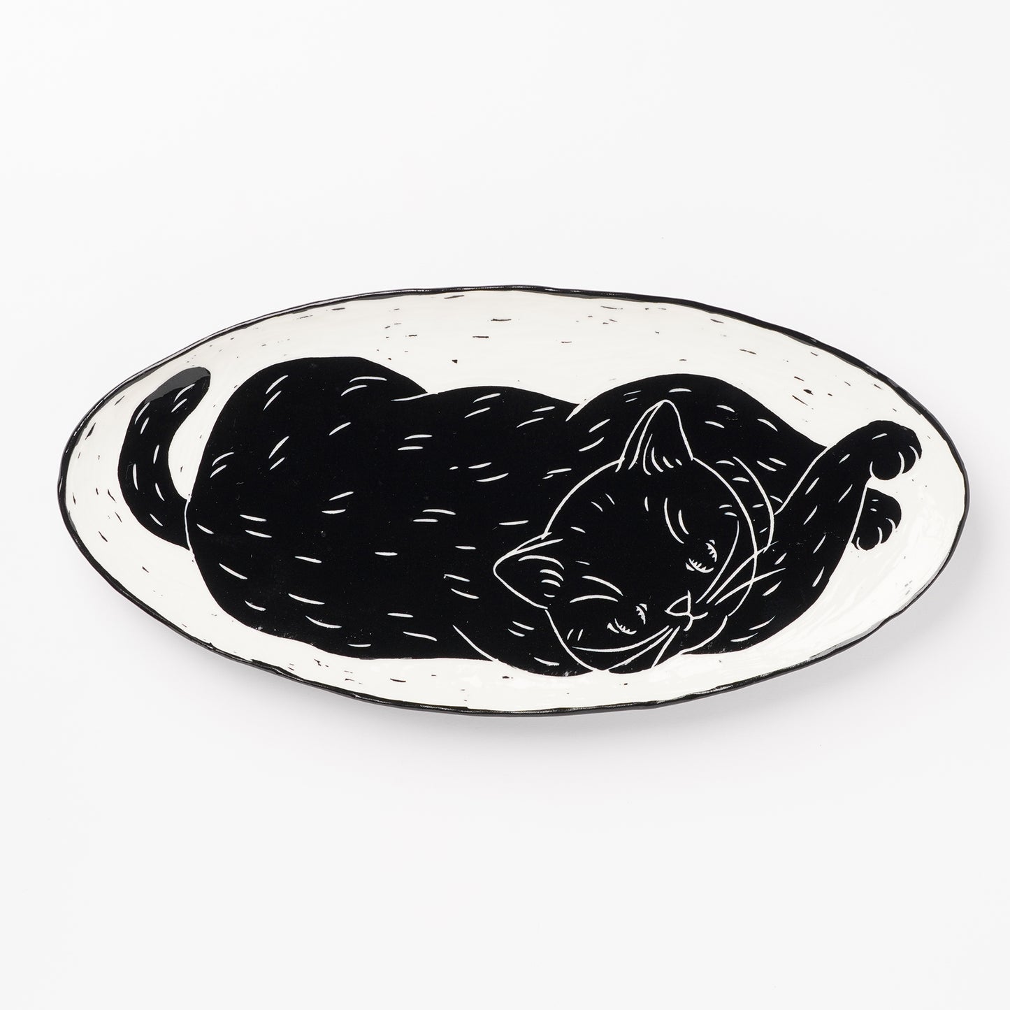 Miki Kaname Oval Plate Cat