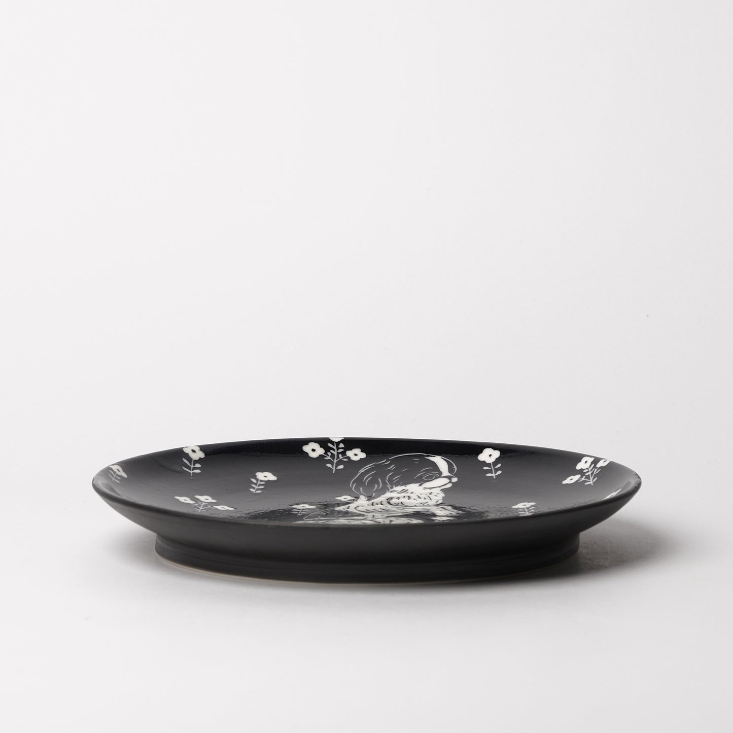 Miki Kaname Round Plate Dog