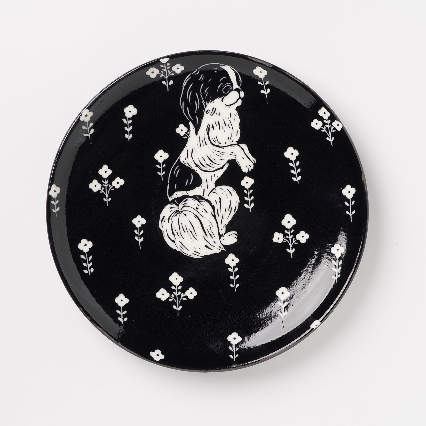 Miki Kaname Round Plate Dog