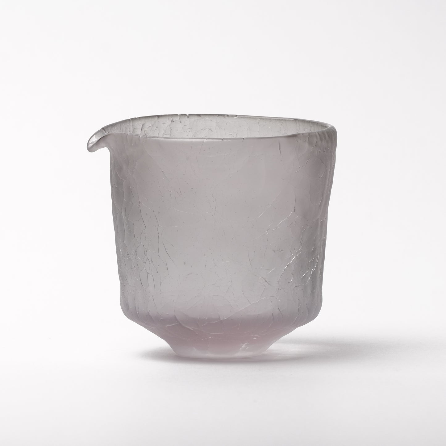 Daisaku Hashimura Grey Double Crack Glass Katakuchi Sake Server