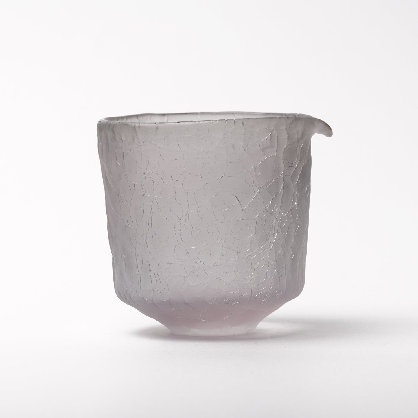 Daisaku Hashimura Grey Double Crack Glass Katakuchi Sake Server