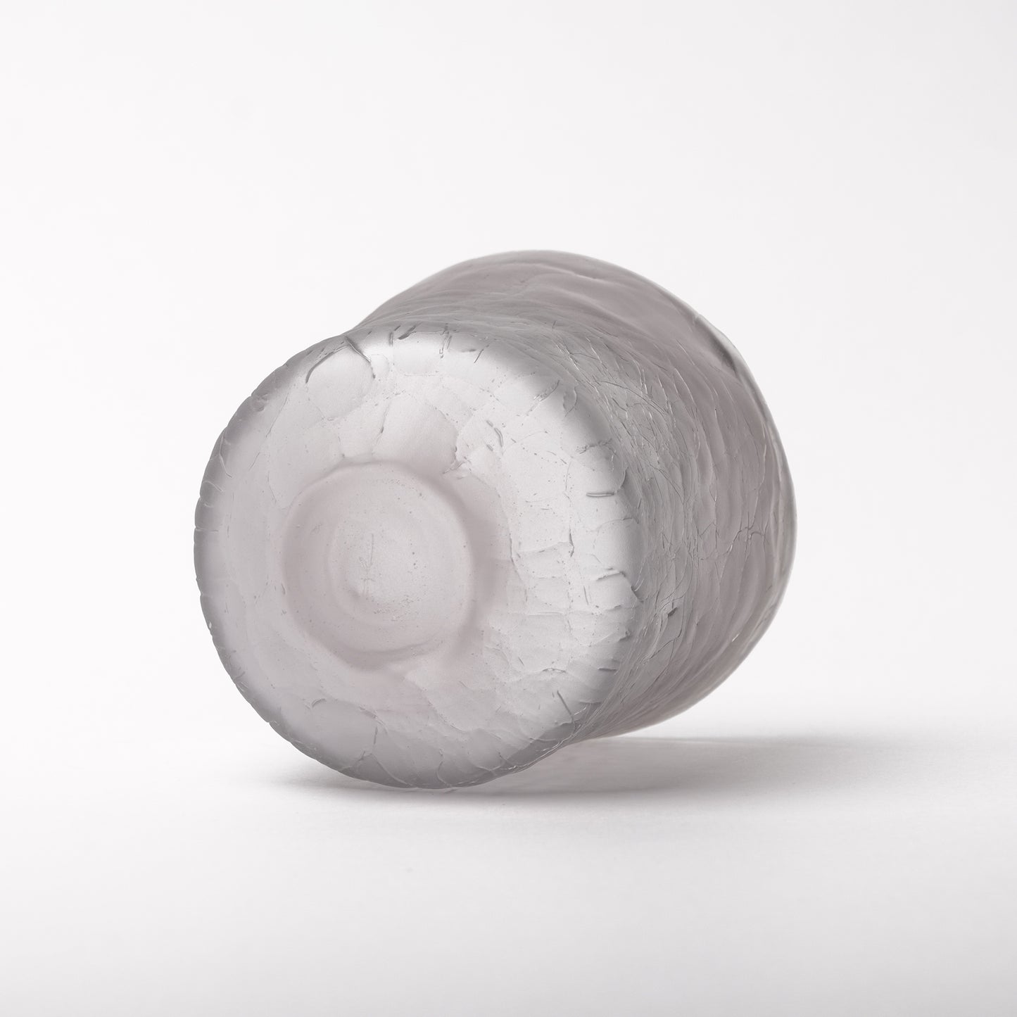 Daisaku Hashimura Grey Double Crack Glass Katakuchi Sake Server