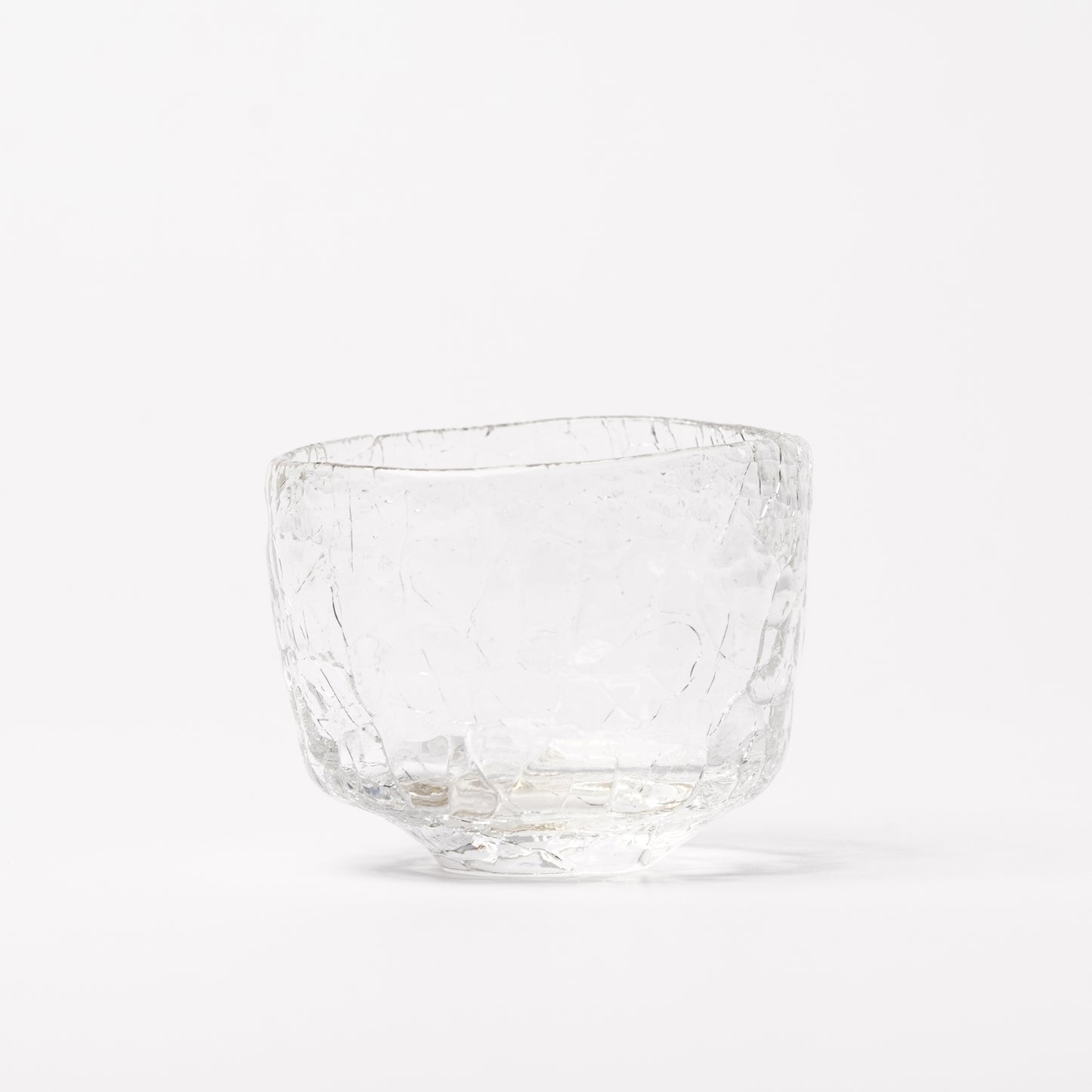 Daisaku Hashimura Double Crack Glass Guinomi Sake Cup