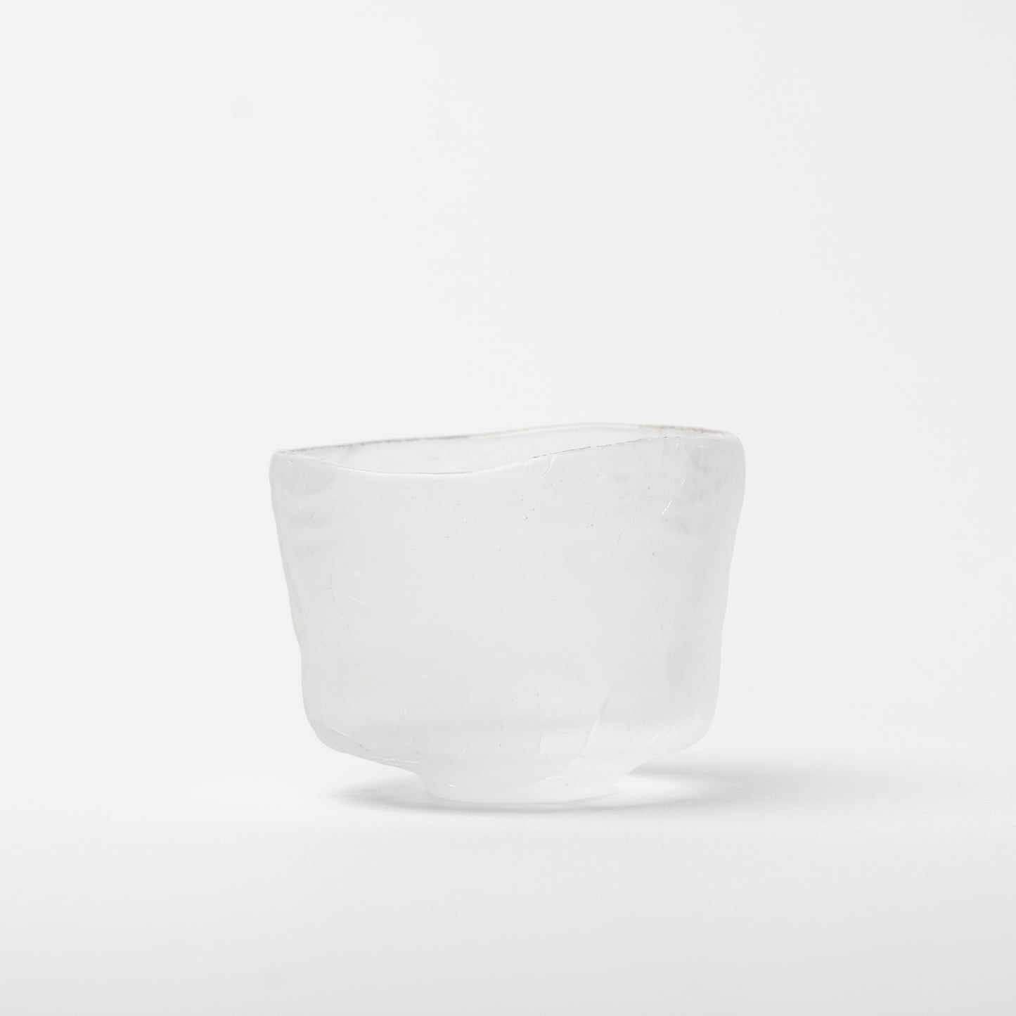 Daisaku Hashimura Cloud Double Crack Glass Guinomi Sake Cup