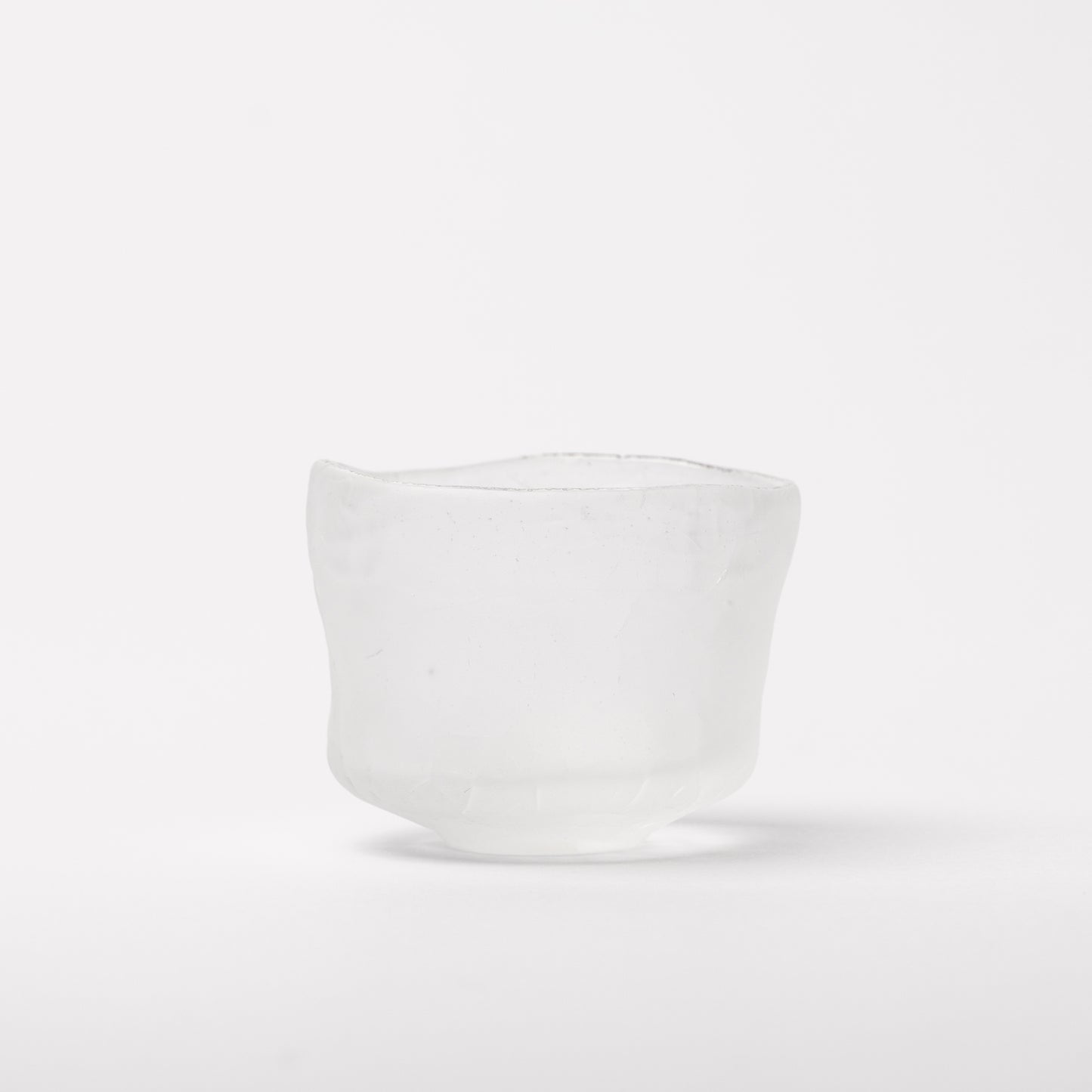 Daisaku Hashimura Cloud Double Crack Glass Guinomi Sake Cup
