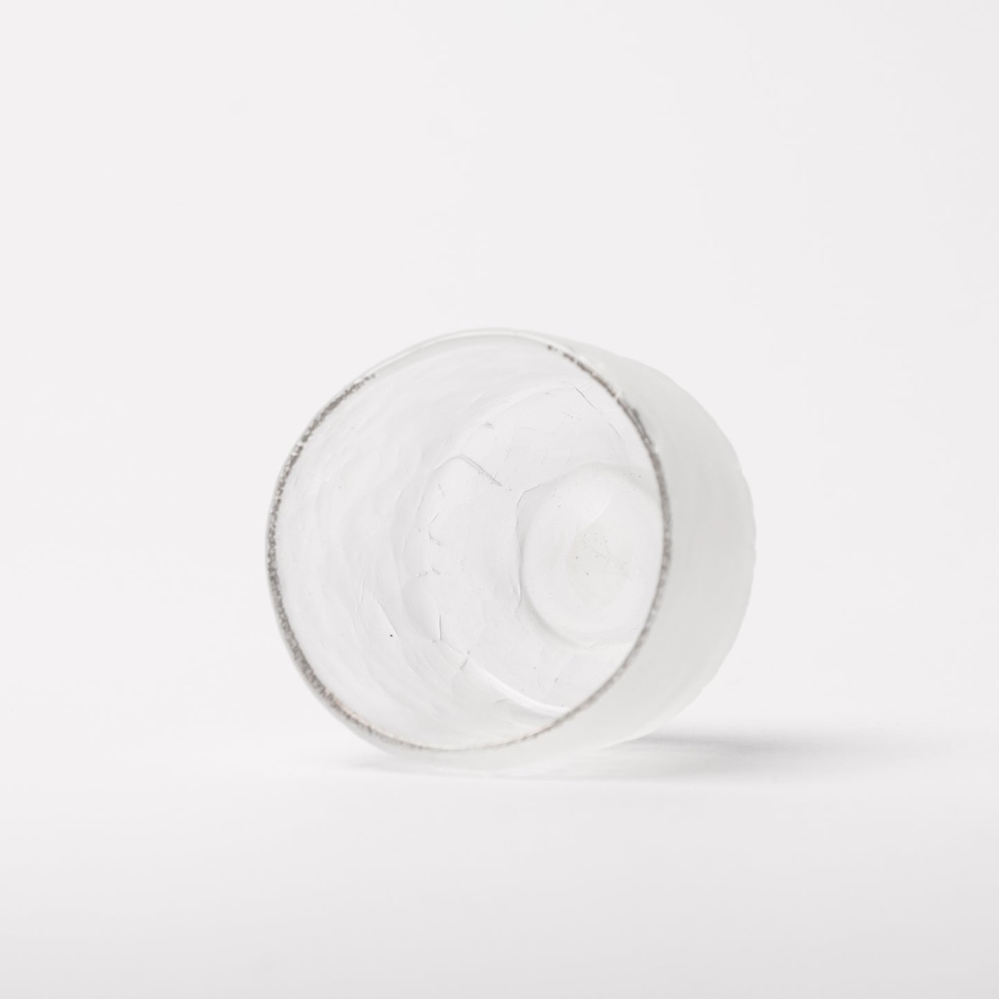 Daisaku Hashimura Cloud Double Crack Glass Guinomi Sake Cup
