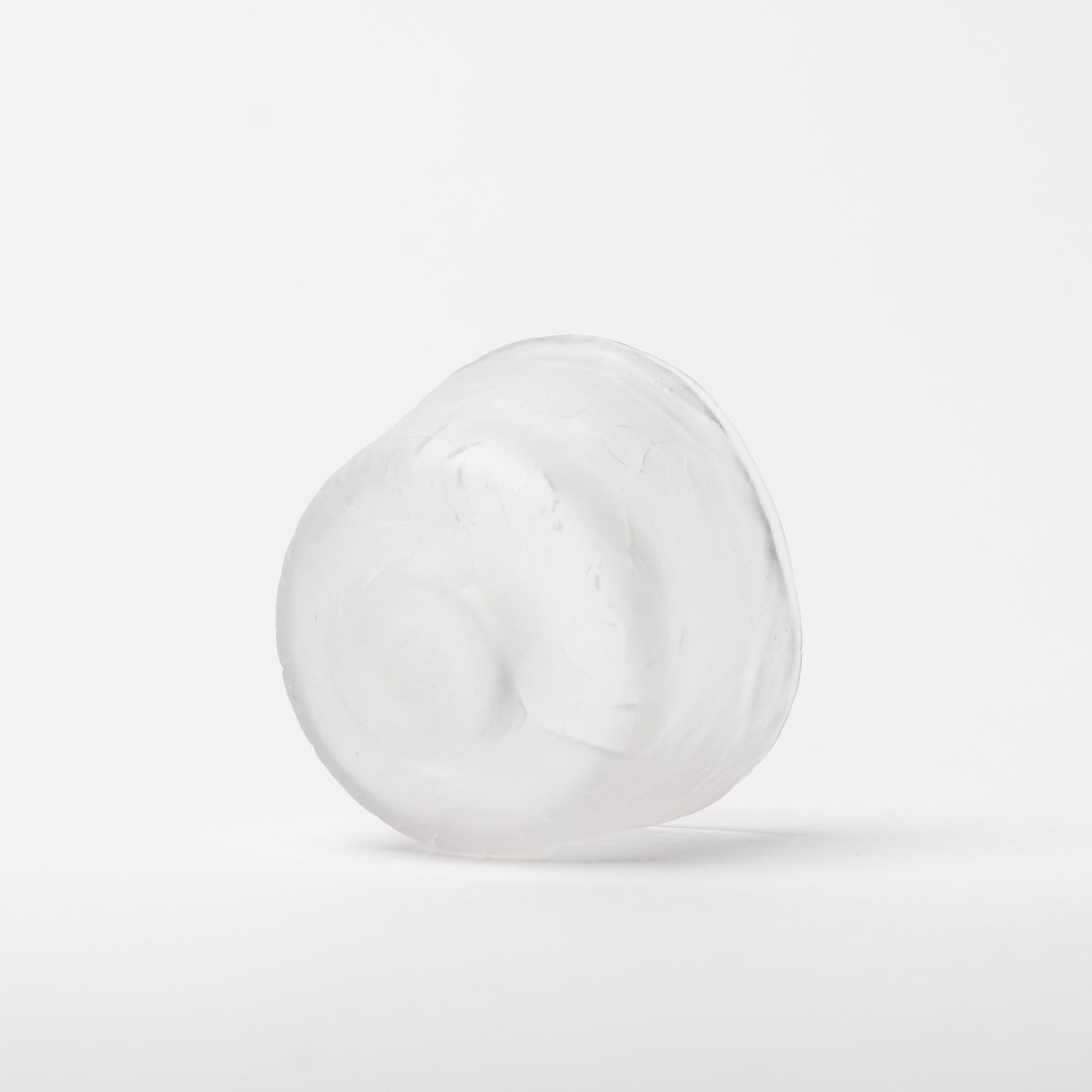 Daisaku Hashimura Cloud Double Crack Glass Guinomi Sake Cup