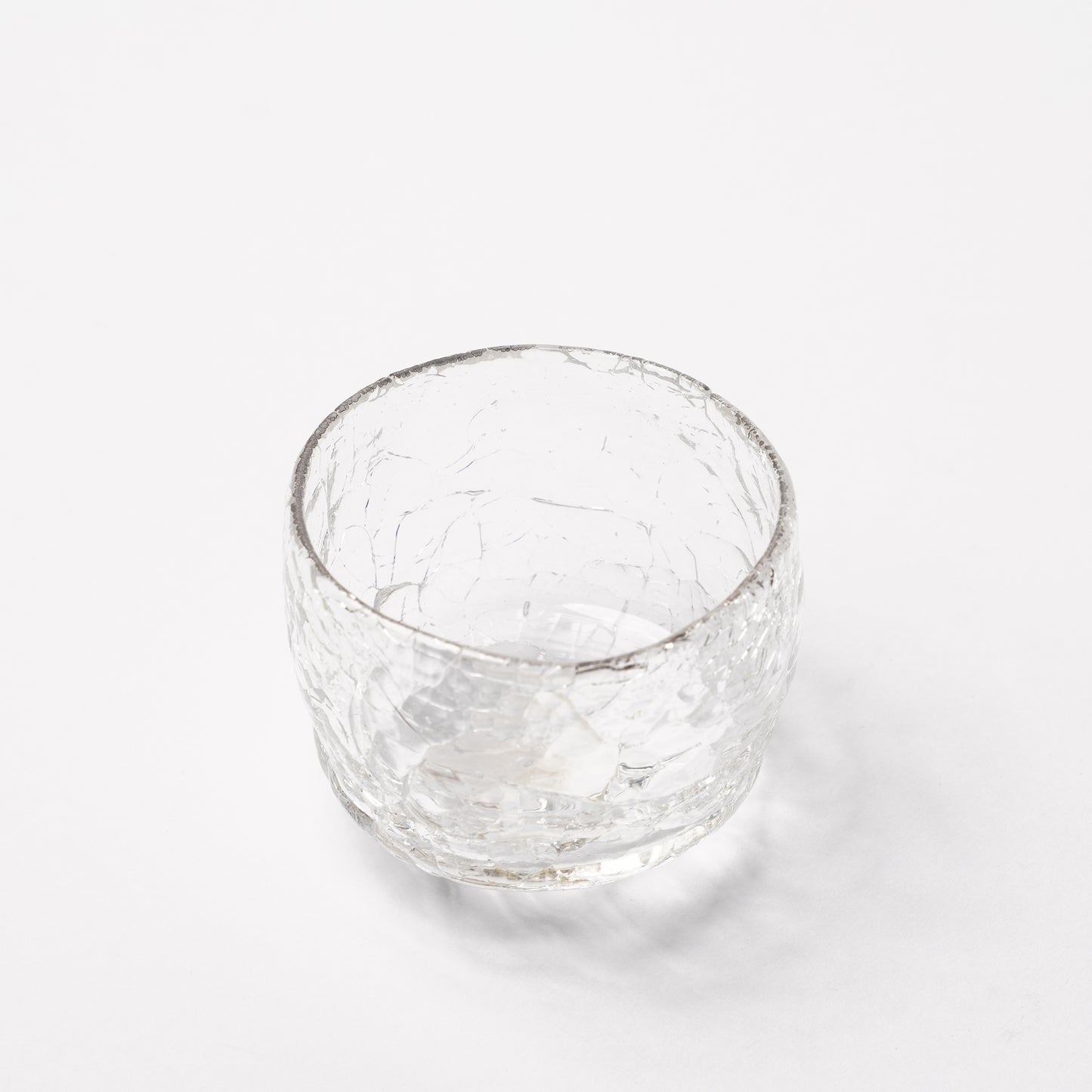 Daisaku Hashimura Double Crack Glass Guinomi Sake Cup
