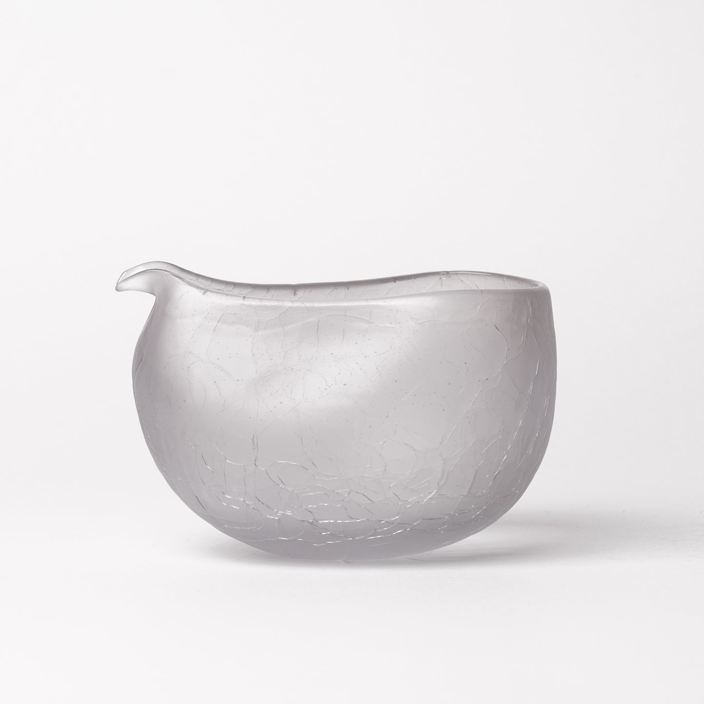 Daisaku Hashimura Crack Glass Grey Katakuchi Sake Server