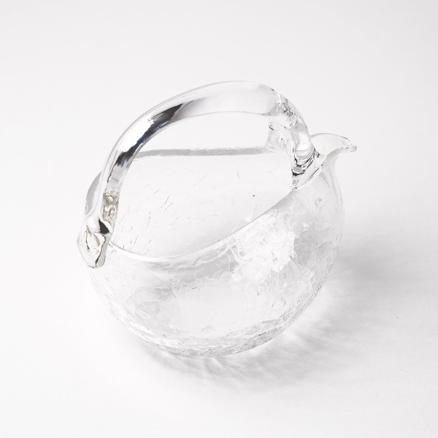 Daisaku Hashimura Crack Glass Katakuchi Sake Server with handle