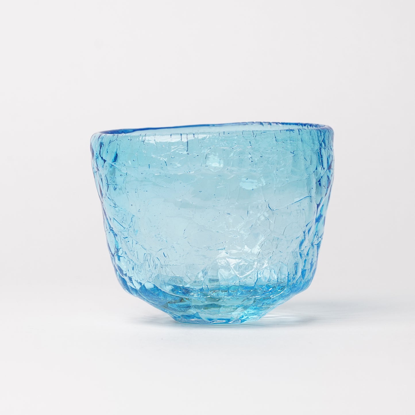 Daisaku Hashimura Double Crack Glass Blue