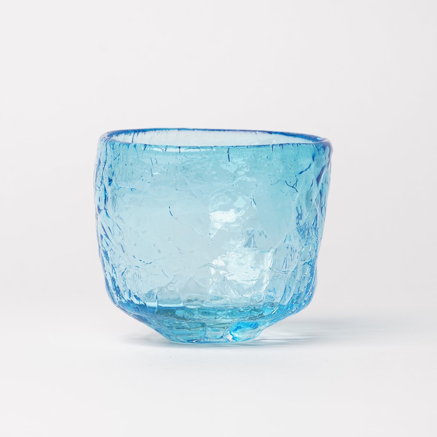 Daisaku Hashimura Double Crack Glass Blue