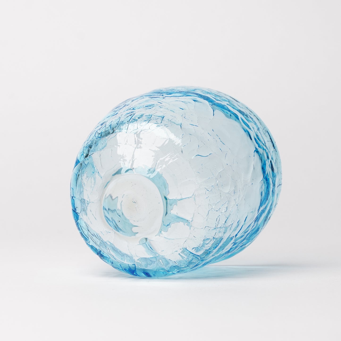 Daisaku Hashimura Double Crack Glass Blue
