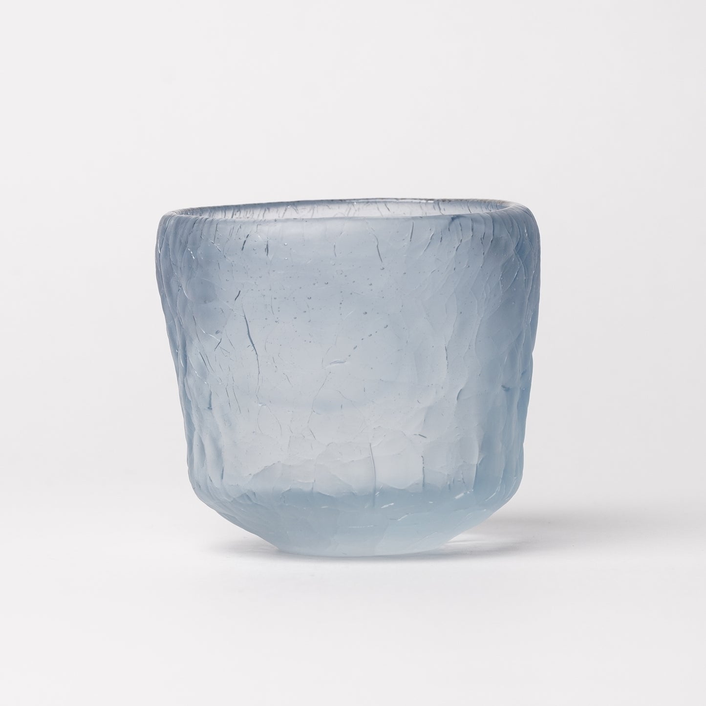 Daisaku Hashimura Double Crack Glass Blue