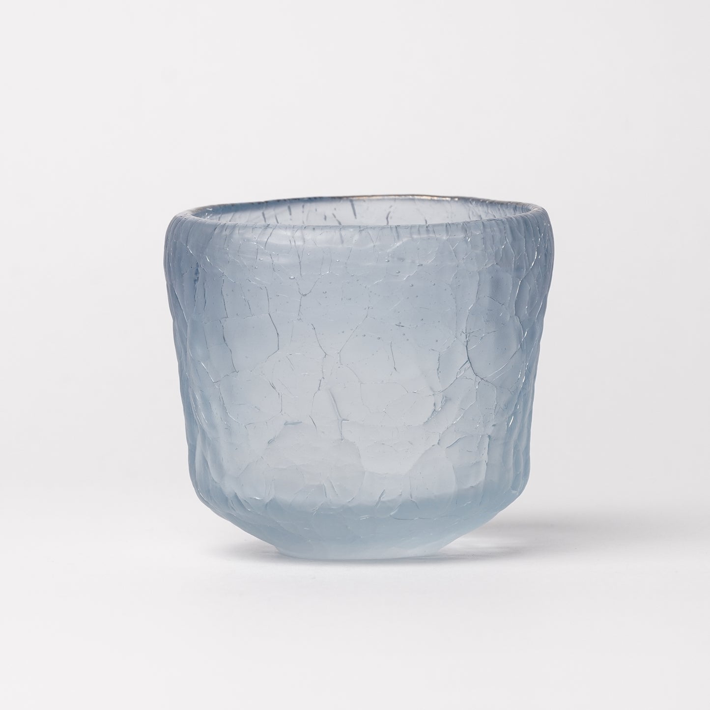 Daisaku Hashimura Double Crack Glass Blue