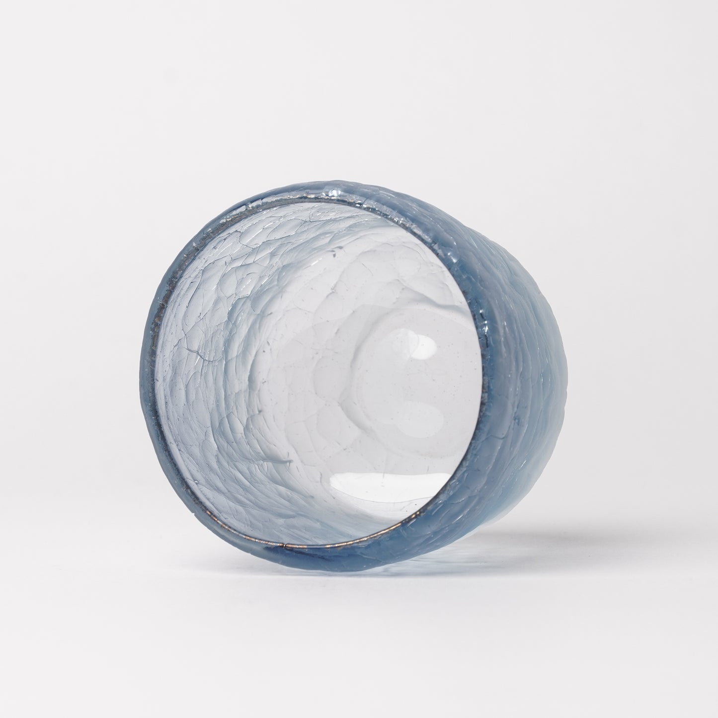 Daisaku Hashimura Double Crack Glass Blue