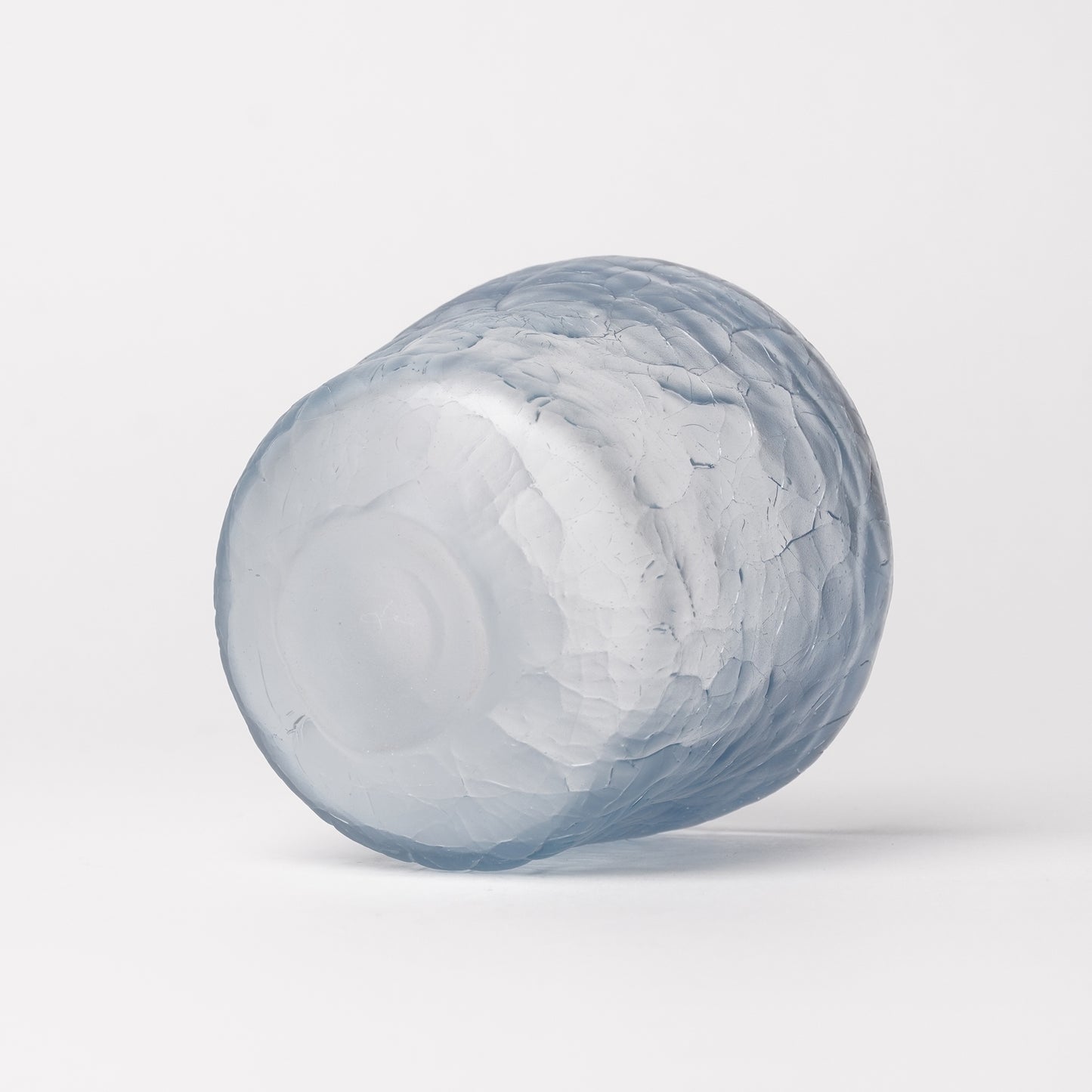 Daisaku Hashimura Double Crack Glass Blue