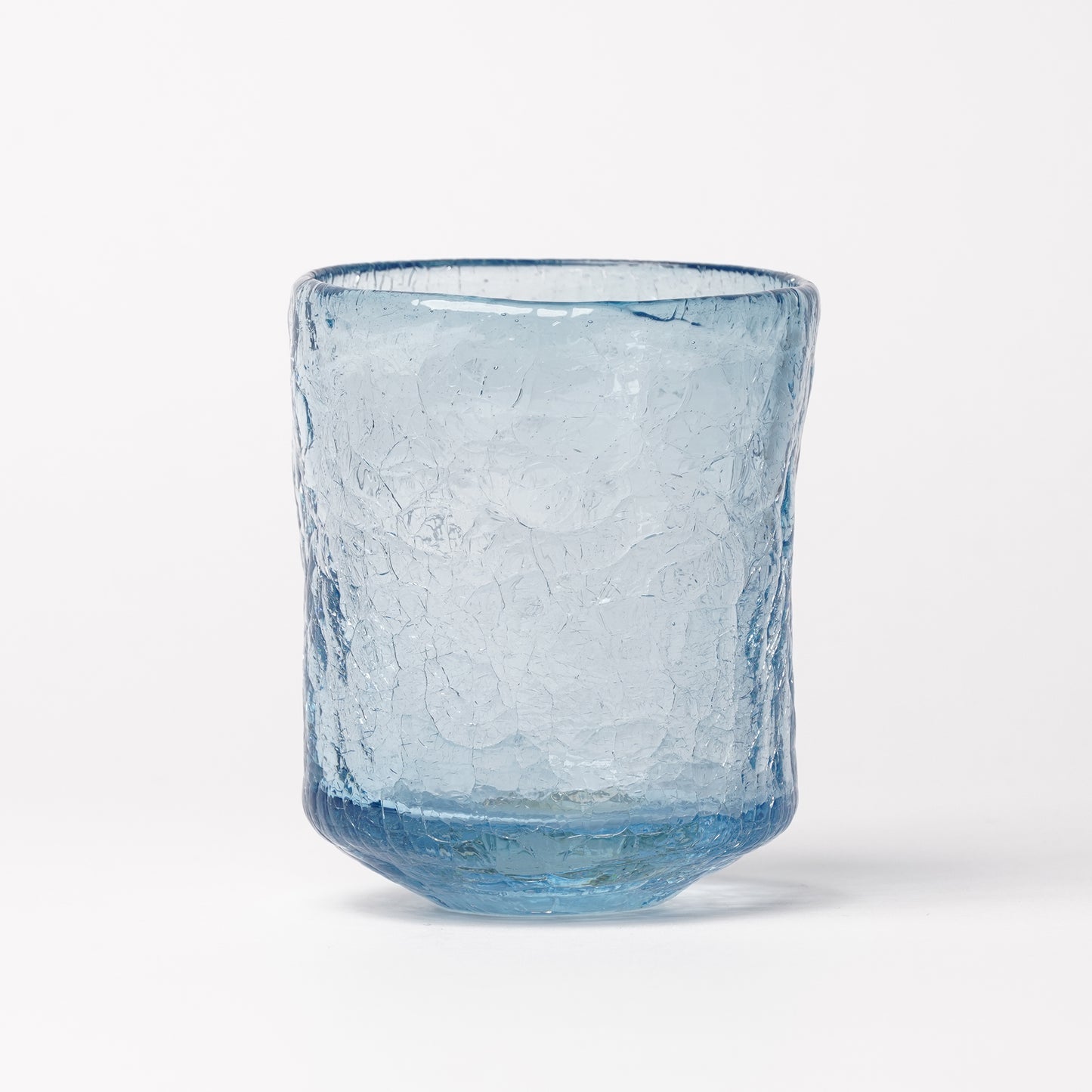Daisaku Hashimura Double Crack Glass Blue