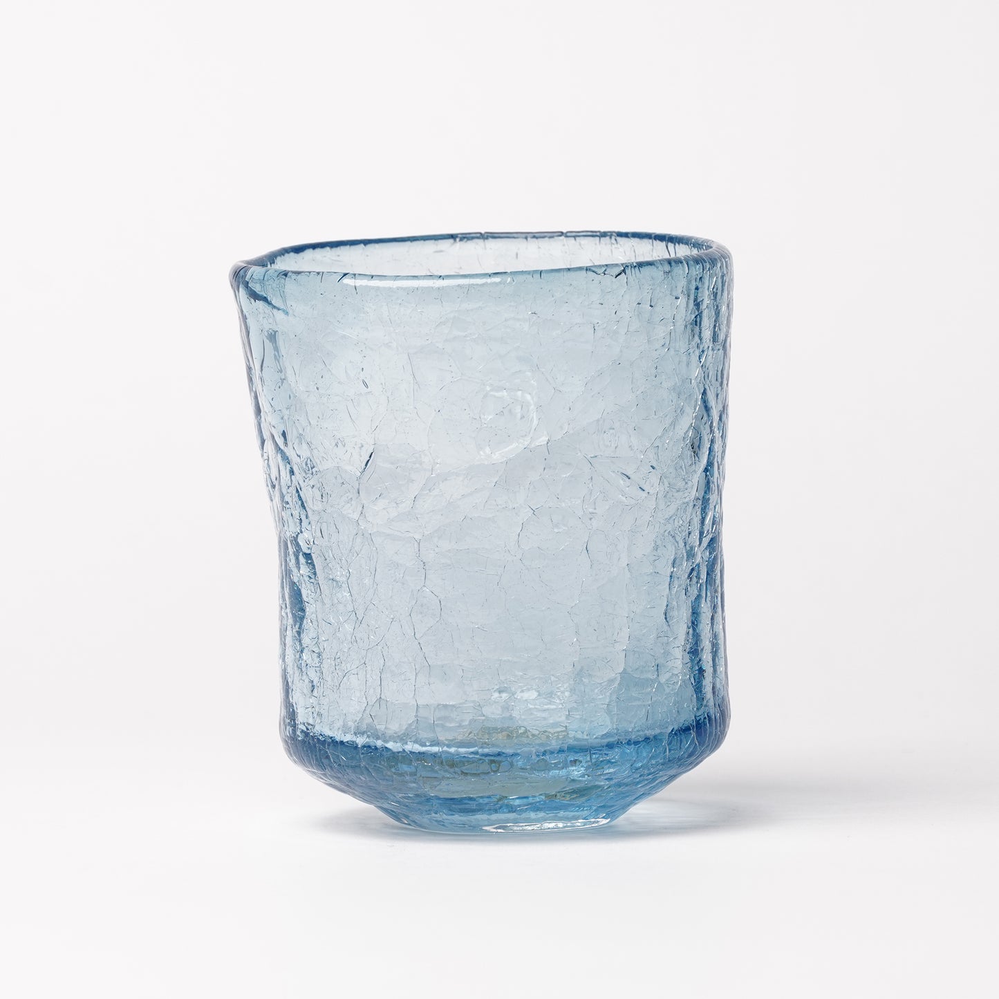Daisaku Hashimura Double Crack Glass Blue