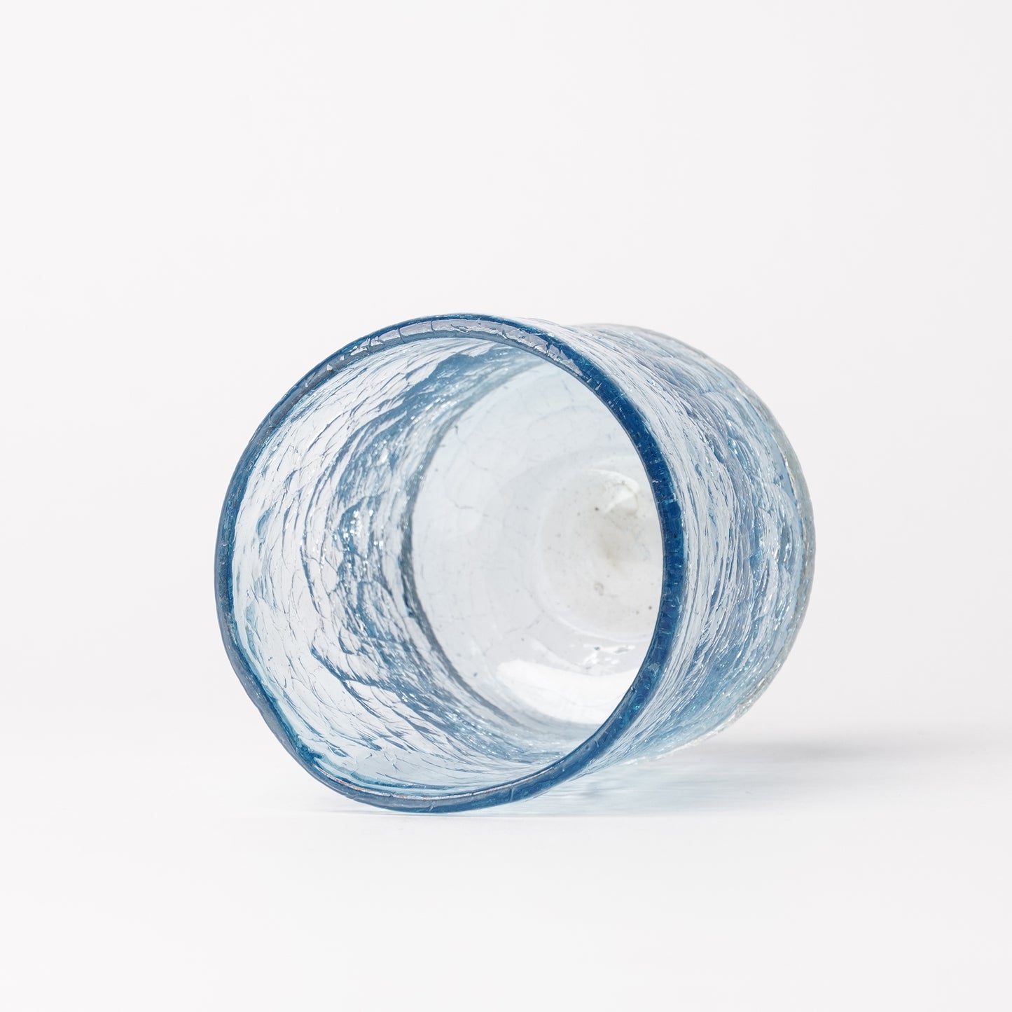 Daisaku Hashimura Double Crack Glass Blue