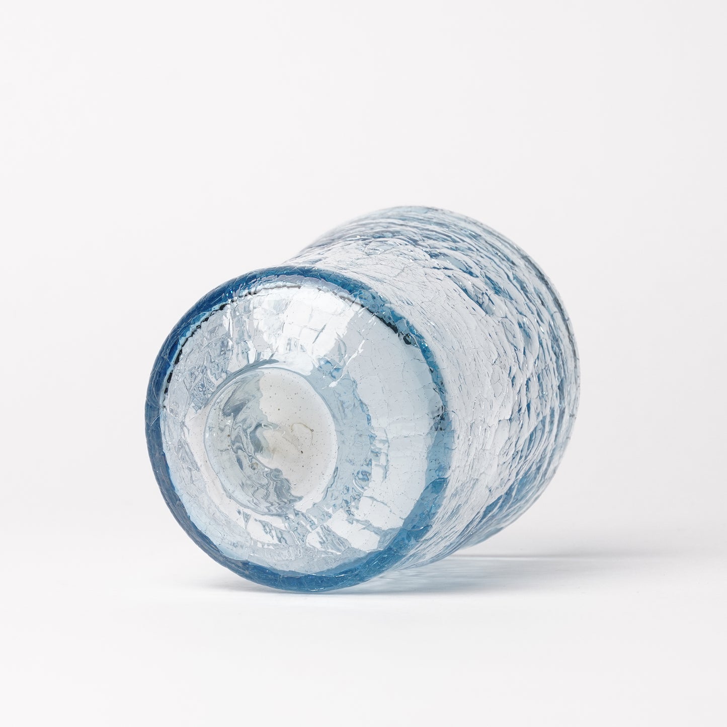 Daisaku Hashimura Double Crack Glass Blue