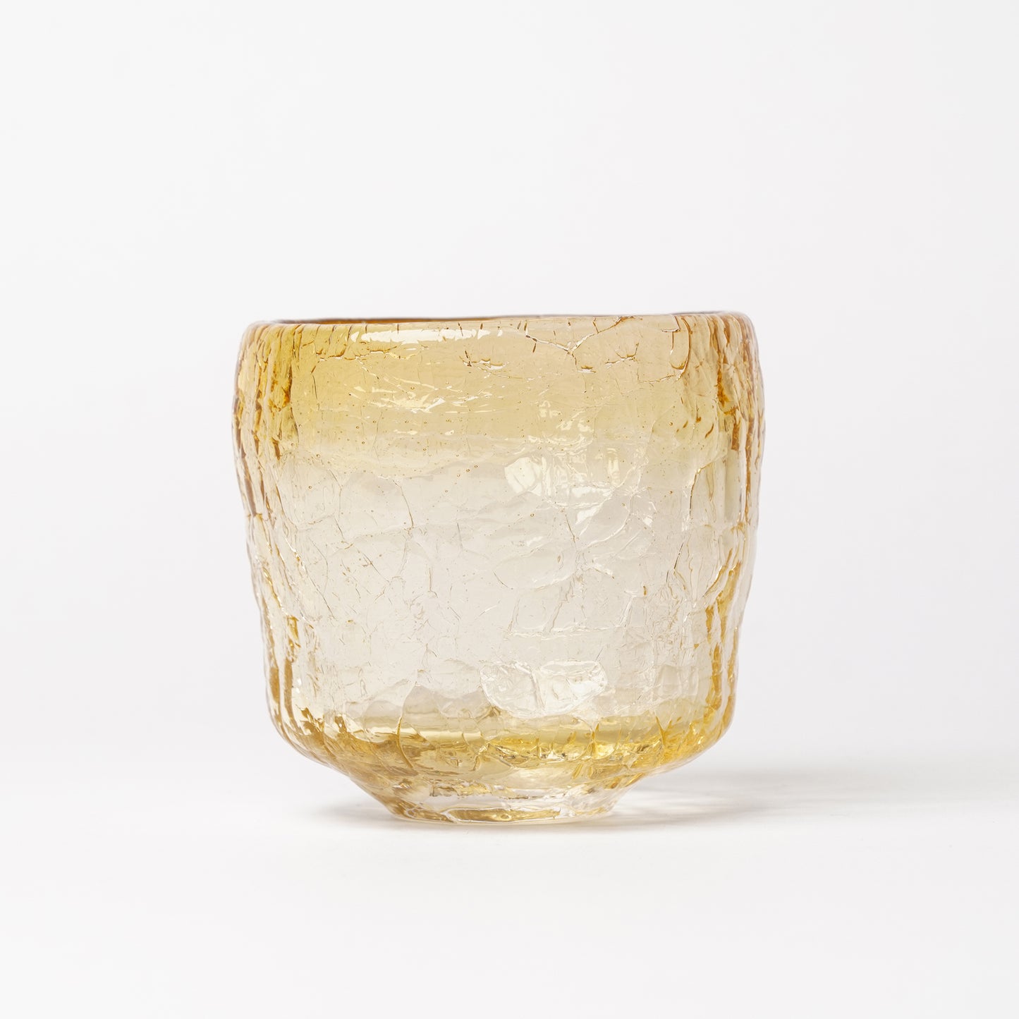 Daisaku Hashimura Double Crack Glass Yellow