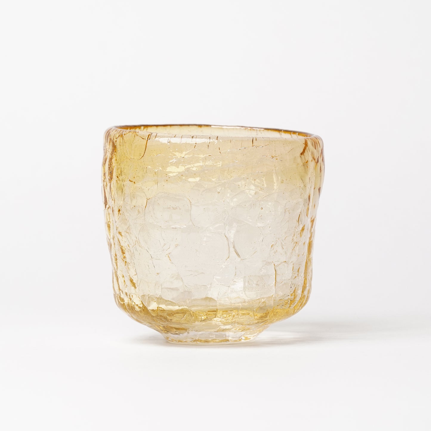 Daisaku Hashimura Double Crack Glass Yellow