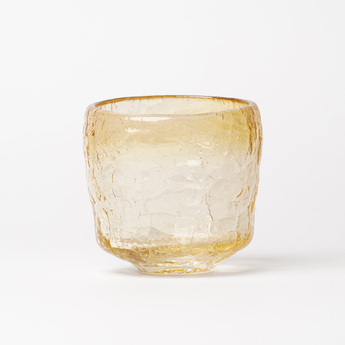 Daisaku Hashimura Double Crack Glass Yellow