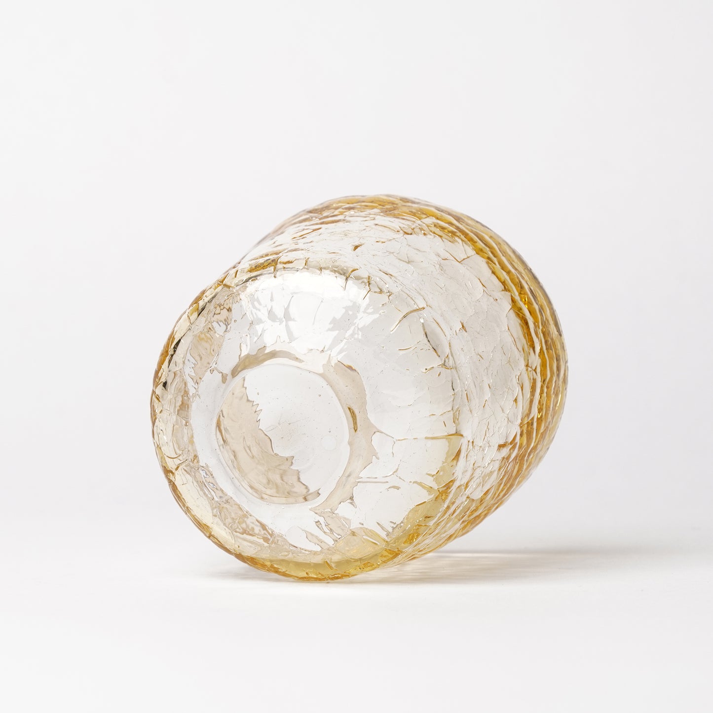 Daisaku Hashimura Double Crack Glass Yellow