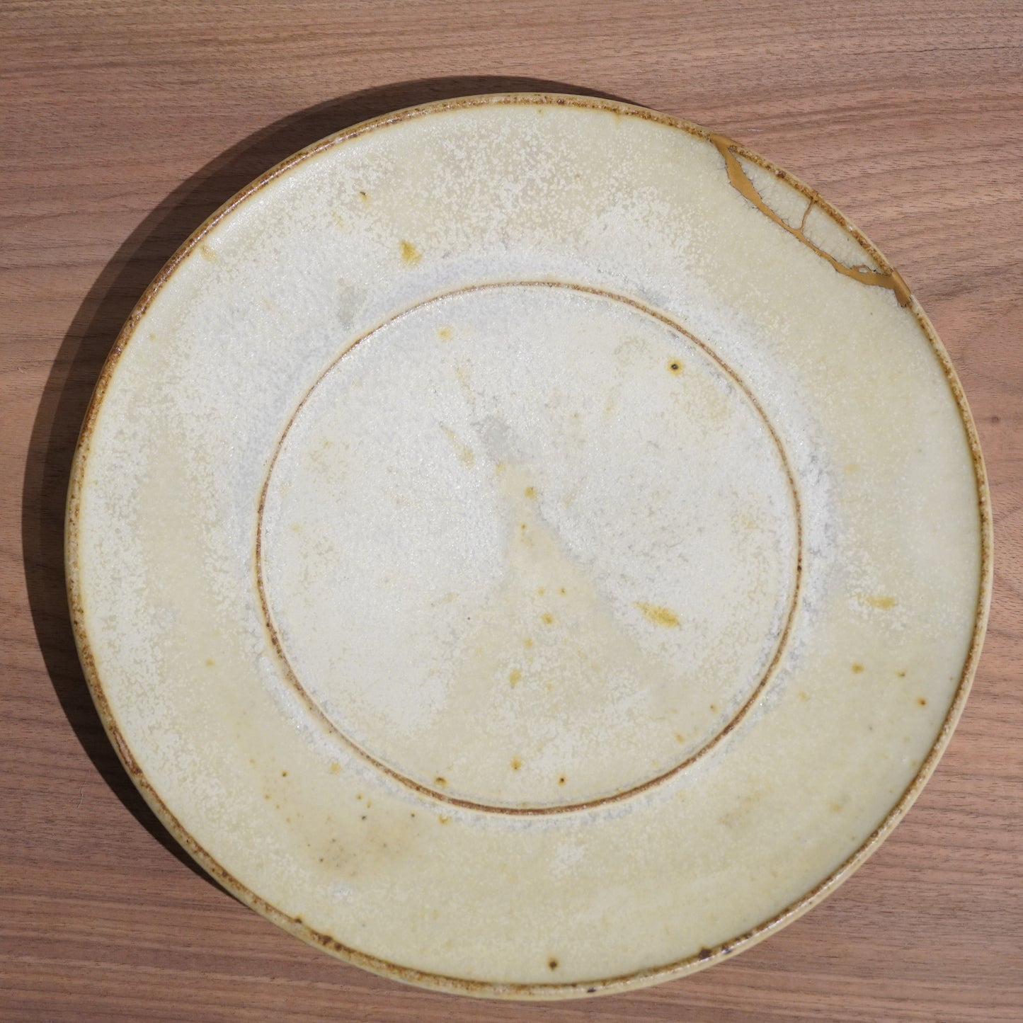 KINTSUGI Yosuke Ono Dinner Plate White 8IN