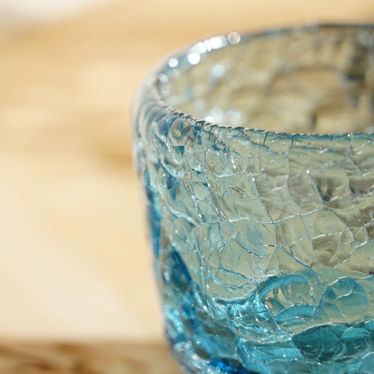 Daisaku Hashimura Double Crack Glass Guinomi Sake Cup