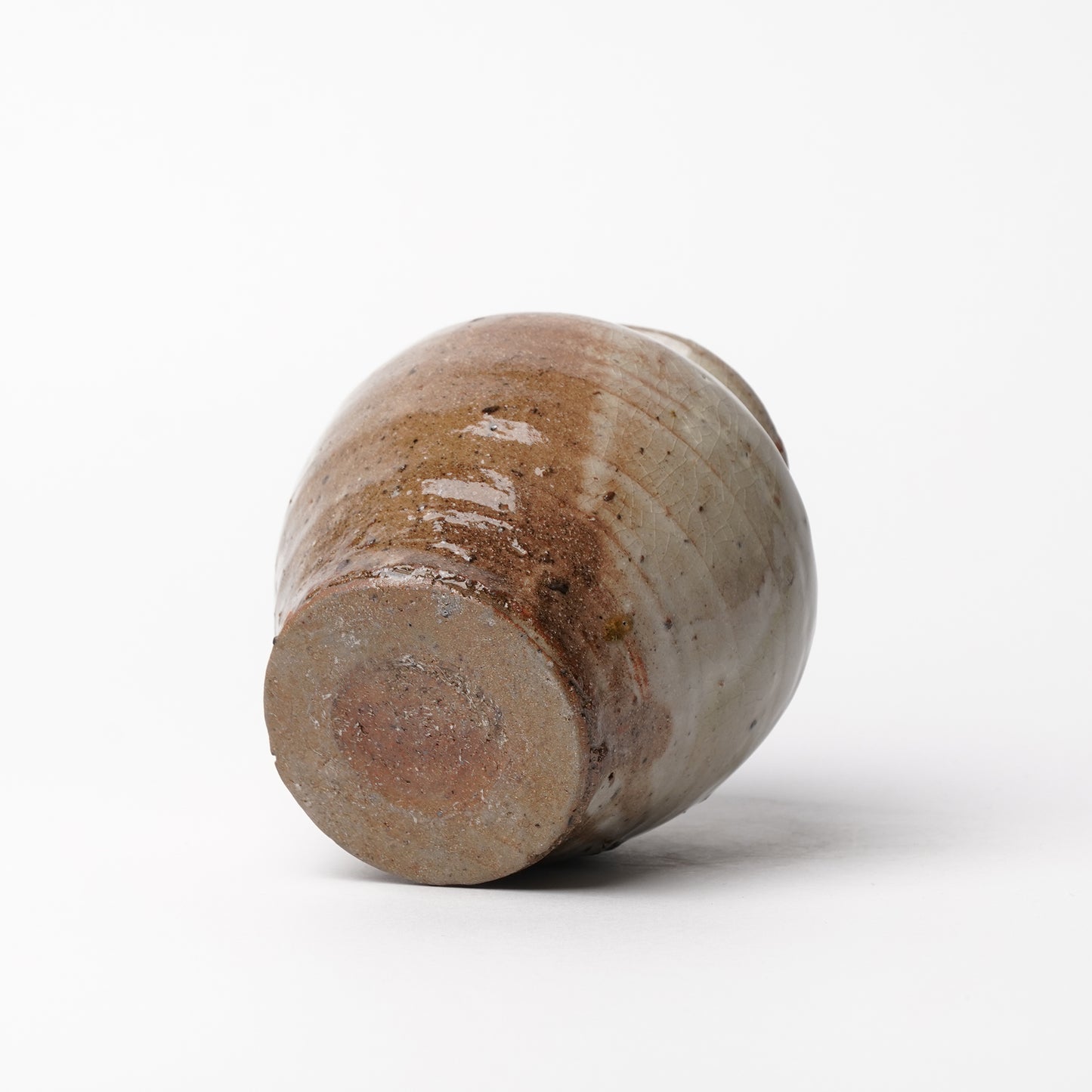 Takeryo Kawaguchi Flower Vase Ash Glaze