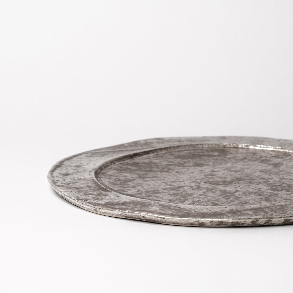 Naoto Tanii Silver Dinner Plate