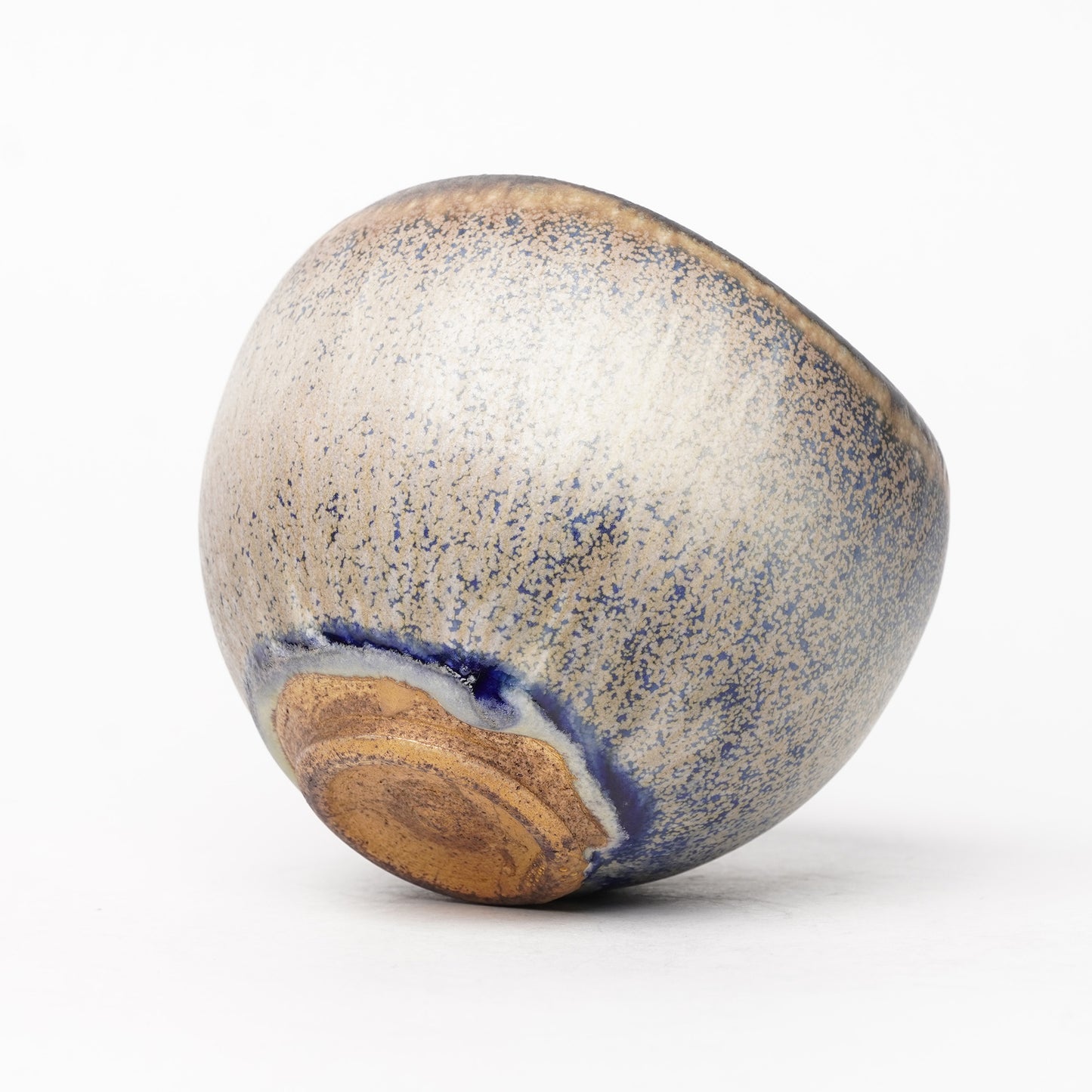 Nobuhito Nakaoka Colored Ash Glaze Cup with Silver Gold