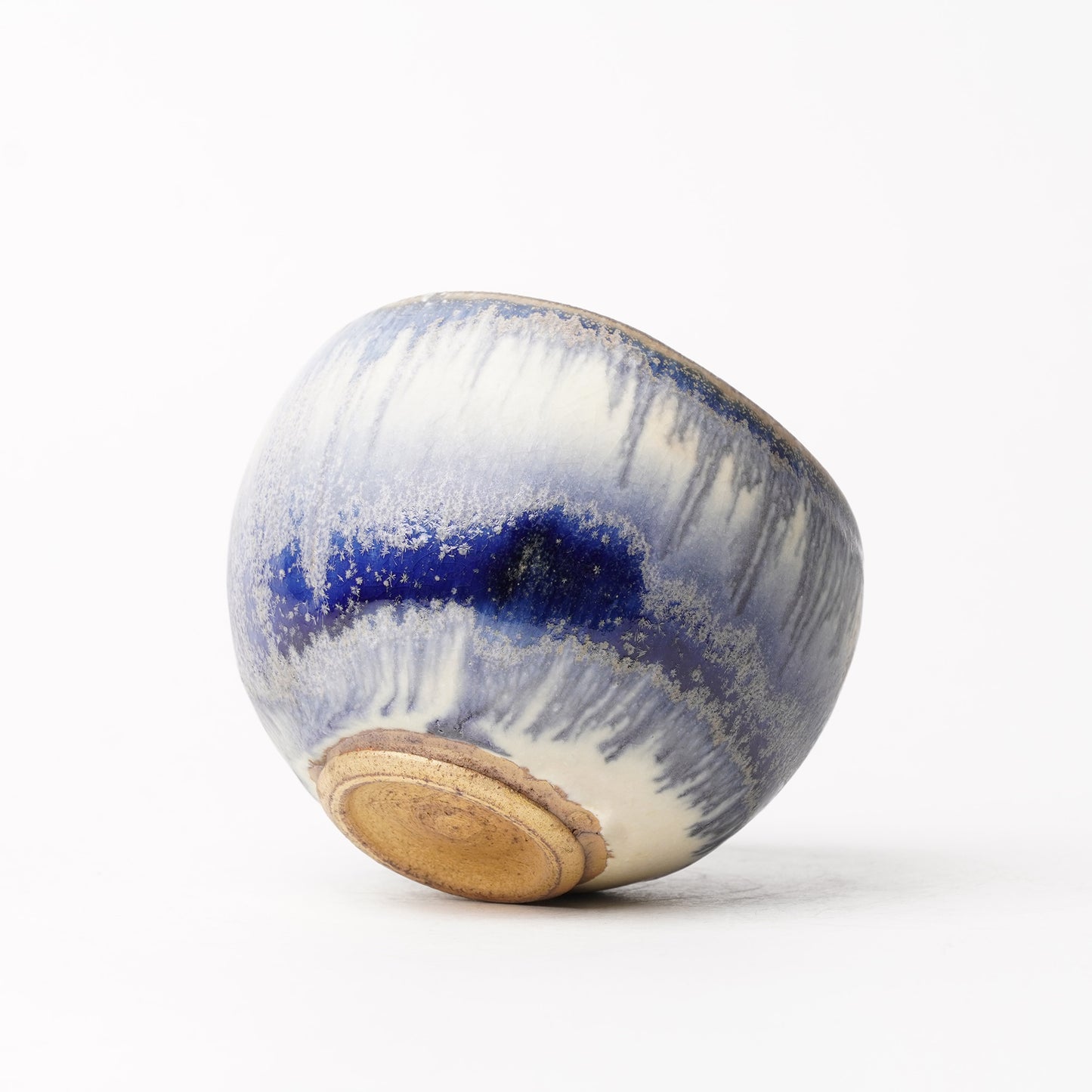 Nobuhito Nakaoka Colored Ash Glaze Cup with Silver Gold