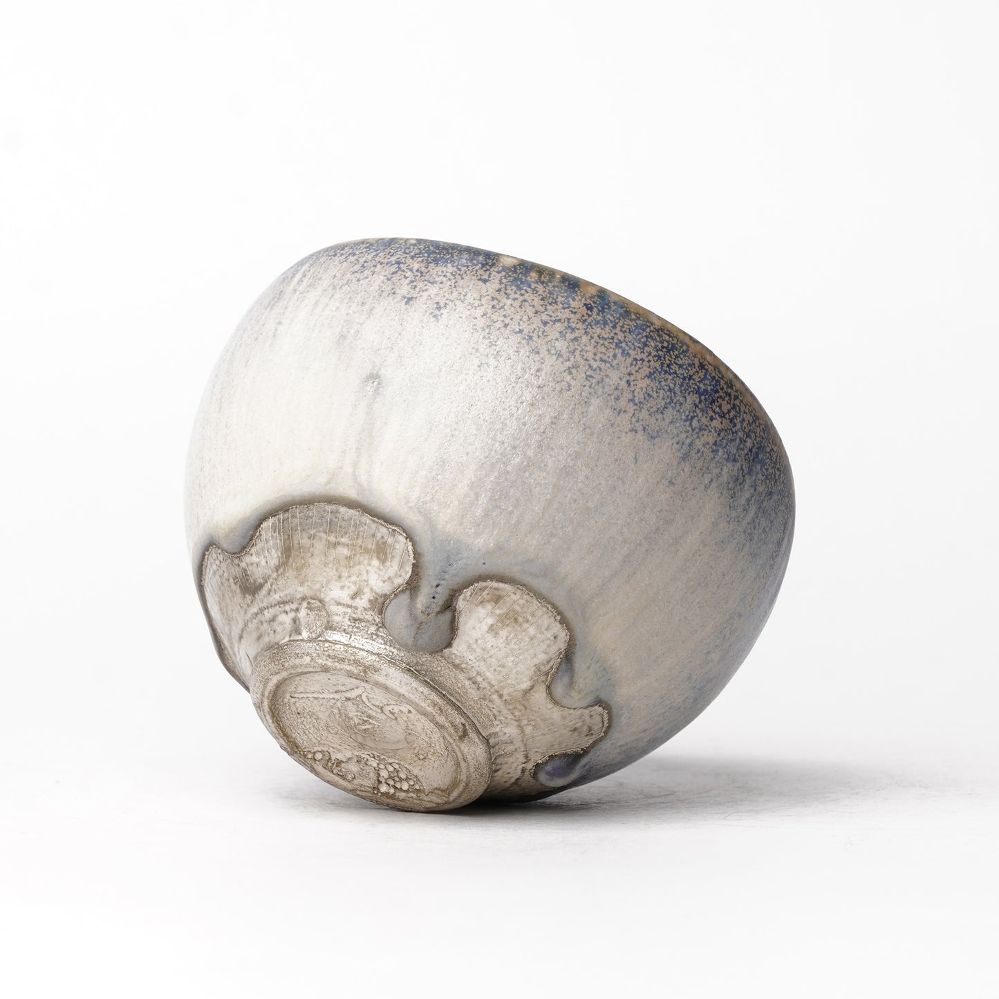 Nobuhito Nakaoka Colored Ash Glaze Cup with Silver Gold