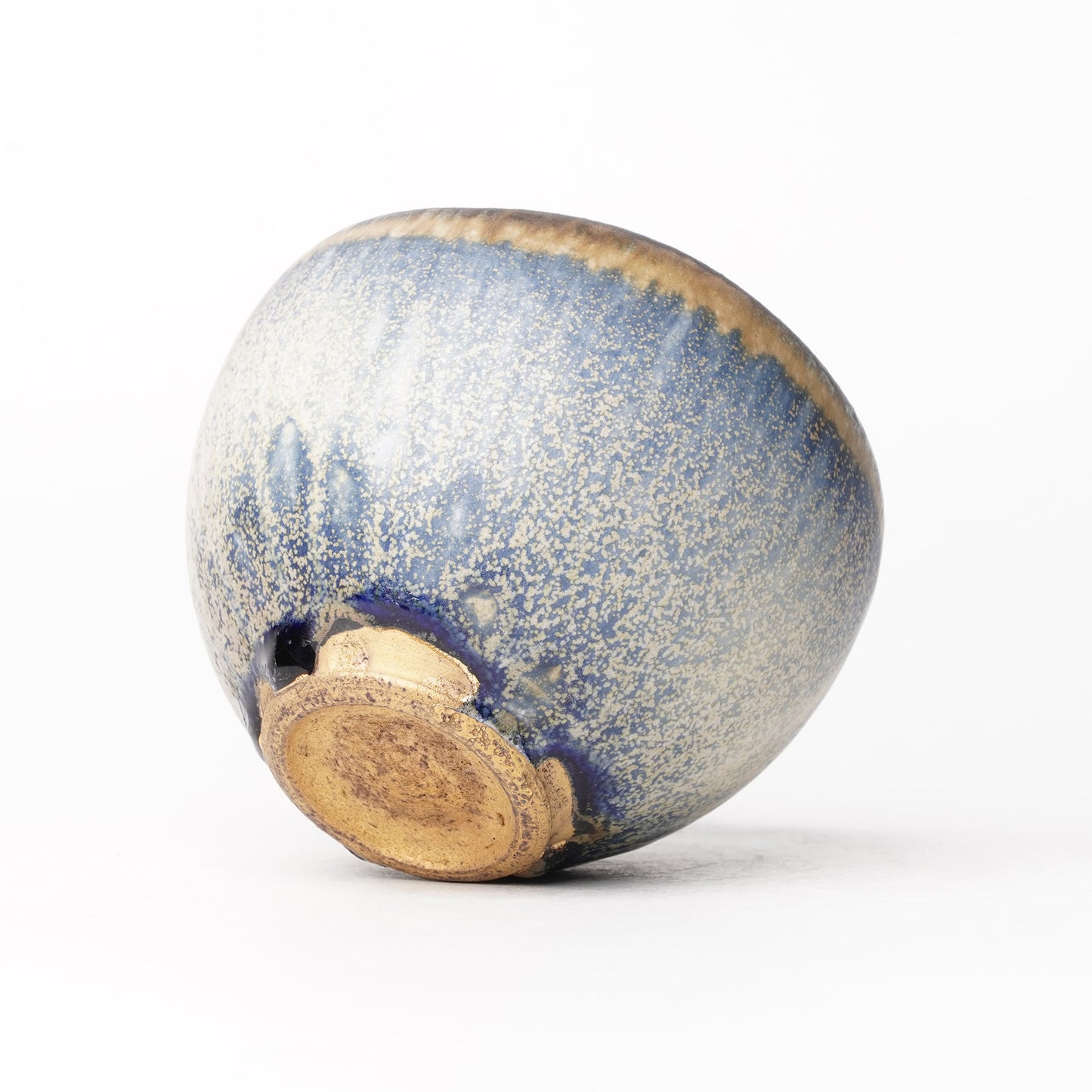 Nobuhito Nakaoka Colored Ash Glaze Cup with Silver Gold