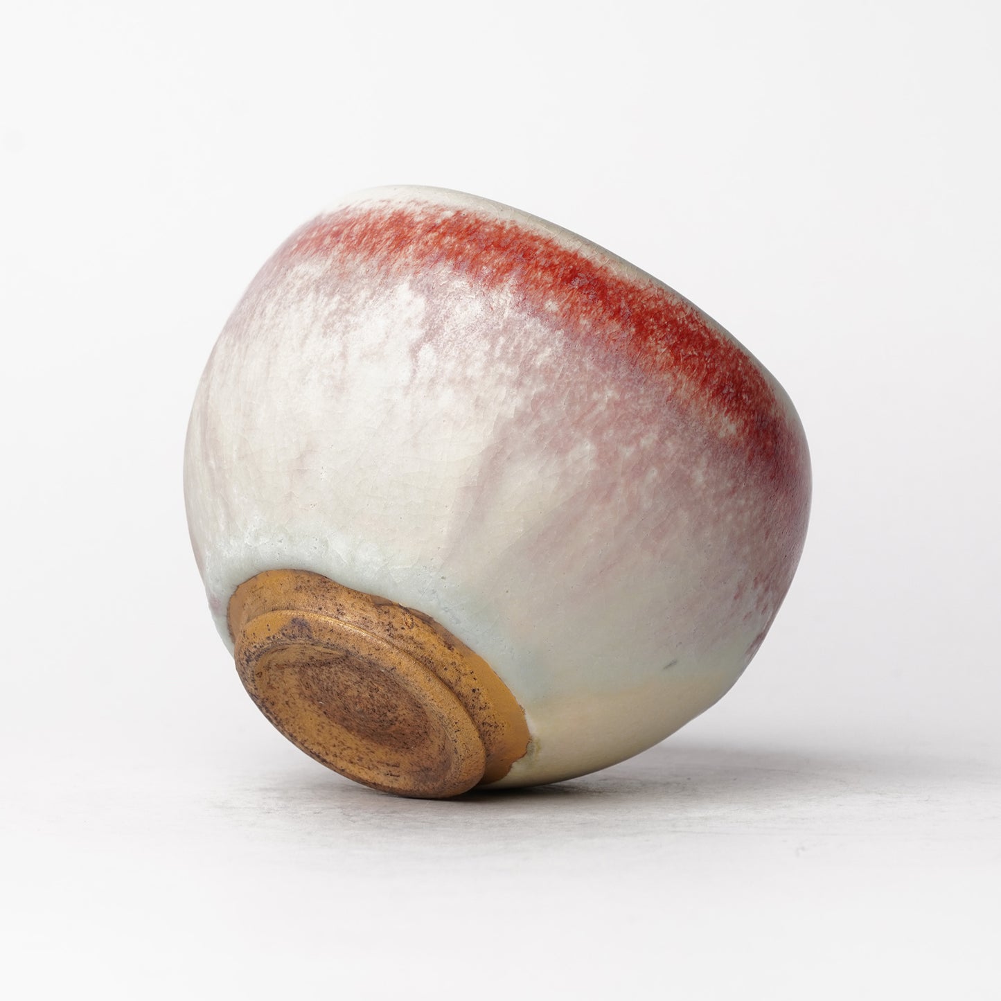 Nobuhito Nakaoka Colored Ash Glaze Cup with Silver Gold