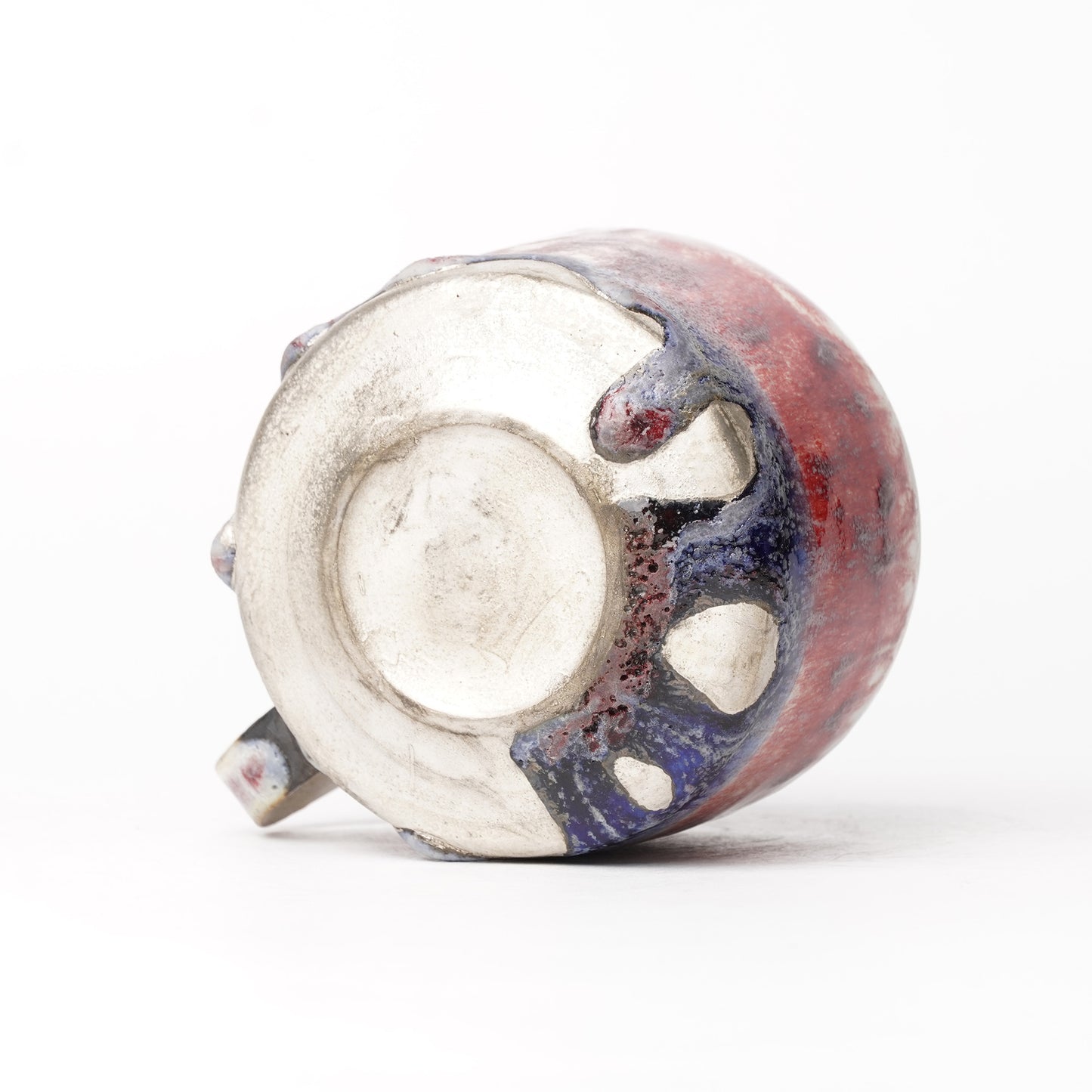 Nobuhito Nakaoka Colored Ash Glaze Mug with Silver