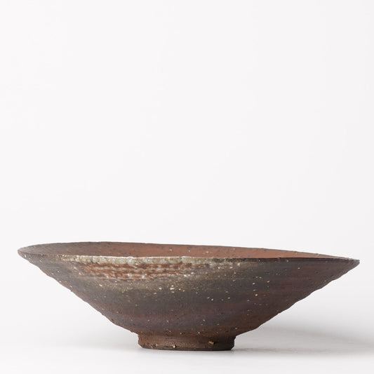 Shikamaru Takeshita Large Bowl Nanban Yakishime Wood Fired