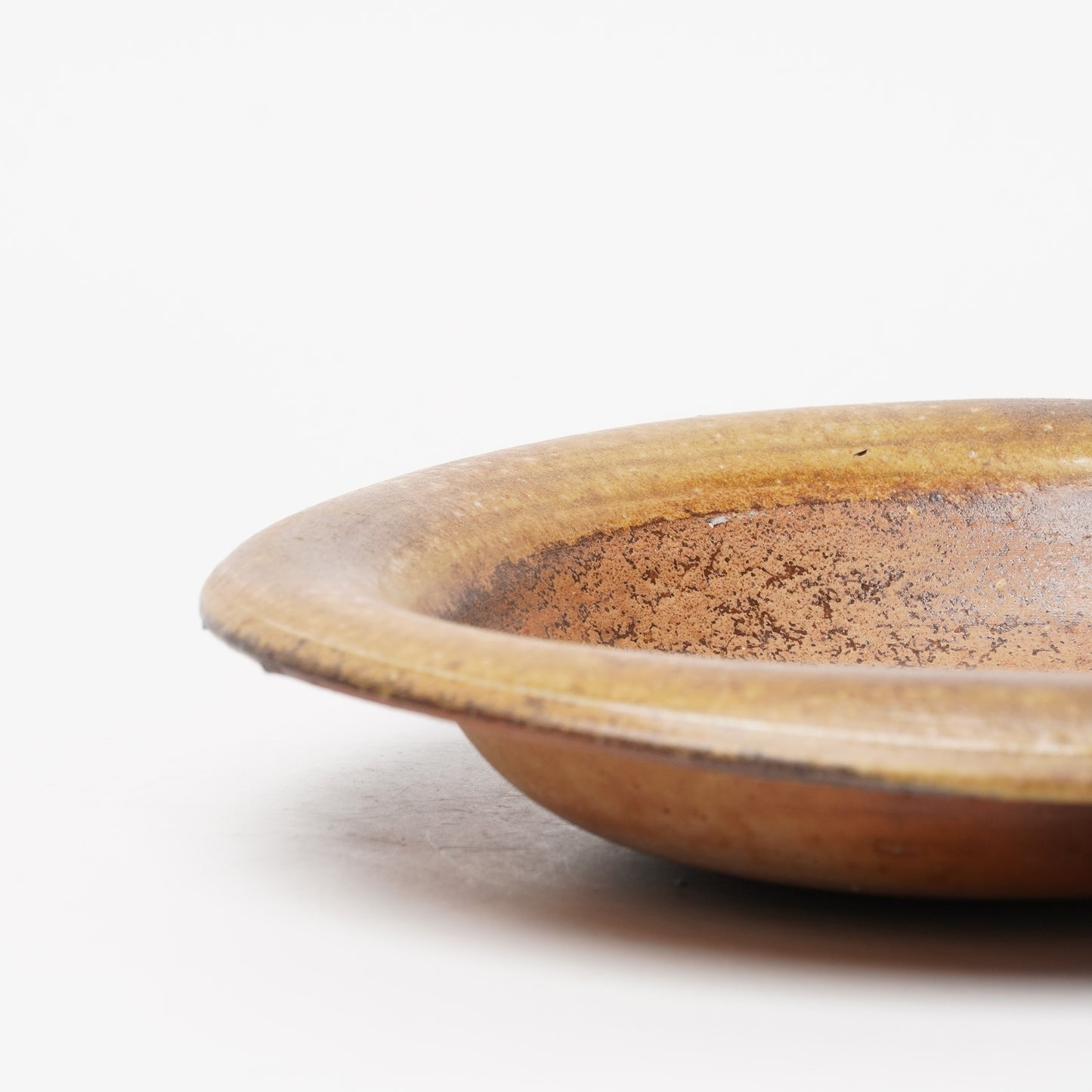 Ichiro Mori Dinner Rim Plate Bizen Woodfired