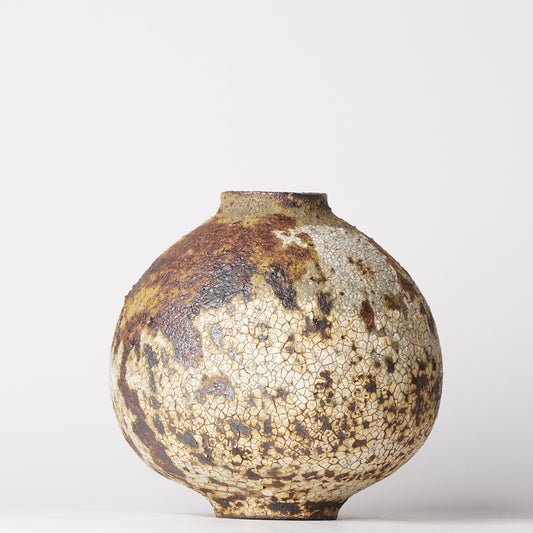 Futoshi Yamashita Volcanic Pottery Flower Vase