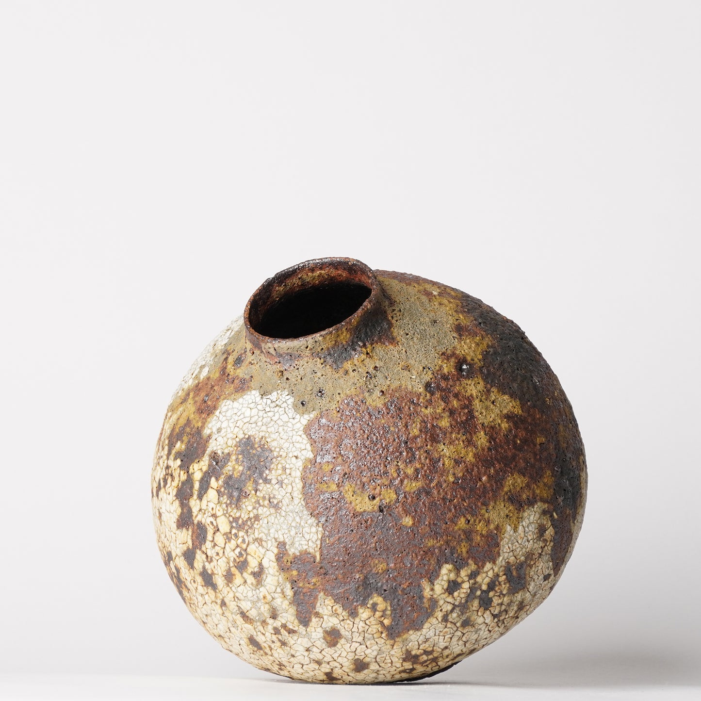 Futoshi Yamashita Volcanic Pottery Flower Vase